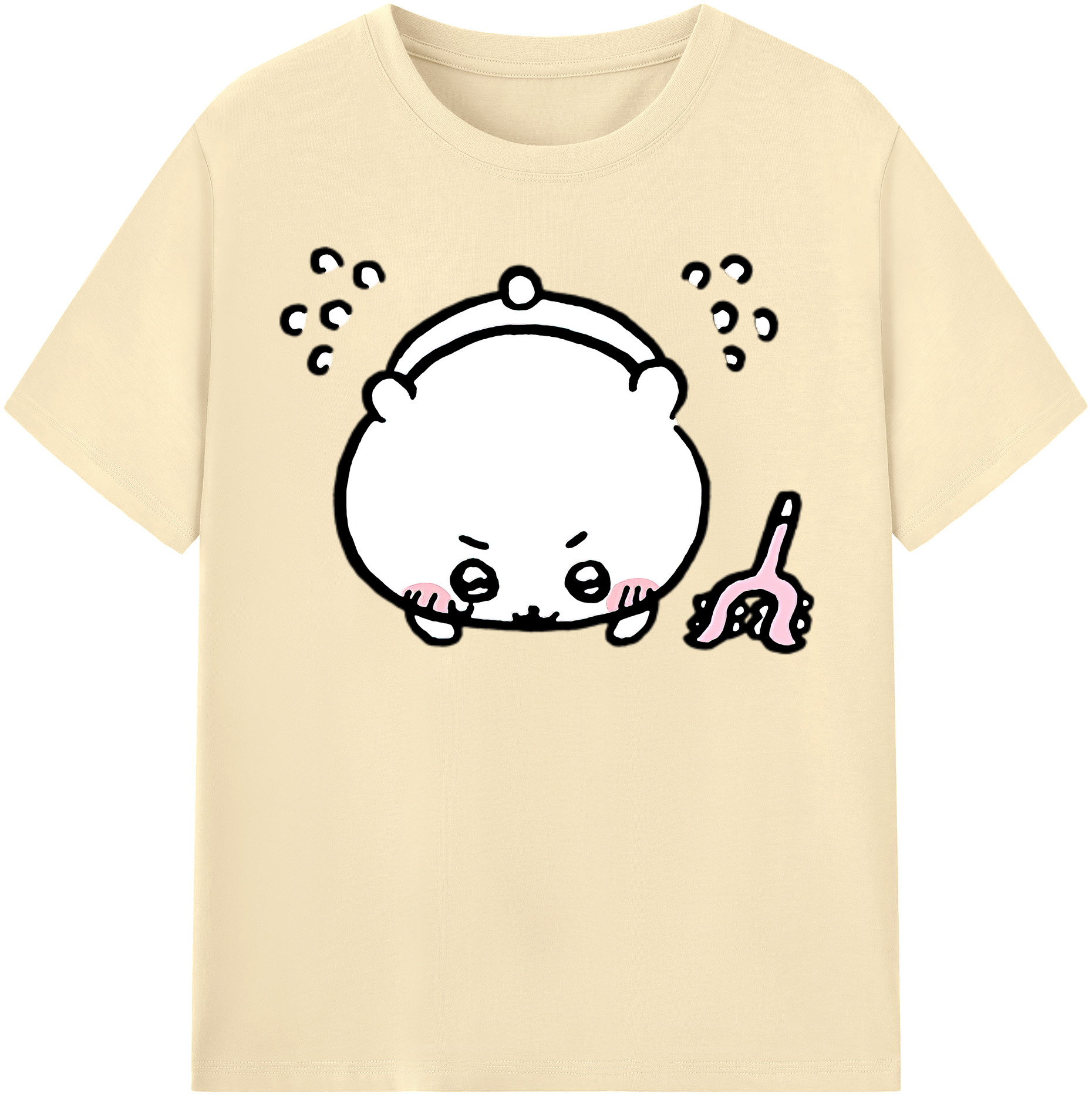（画像用） ちいかわ ちいかわ Chii-kawa chiikawa 綿100％半袖Tシャツ（フロントプリント）