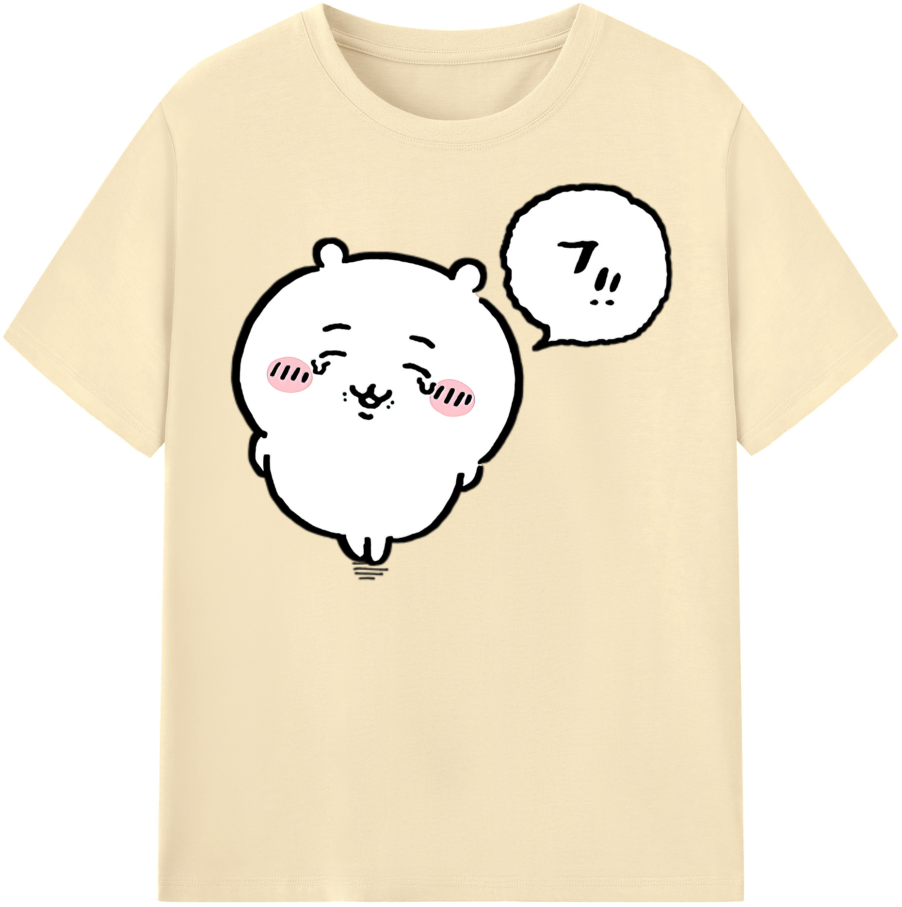 （画像用） ちいかわ ちいかわ Chii-kawa chiikawa 綿100％半袖Tシャツ（フロントプリント）
