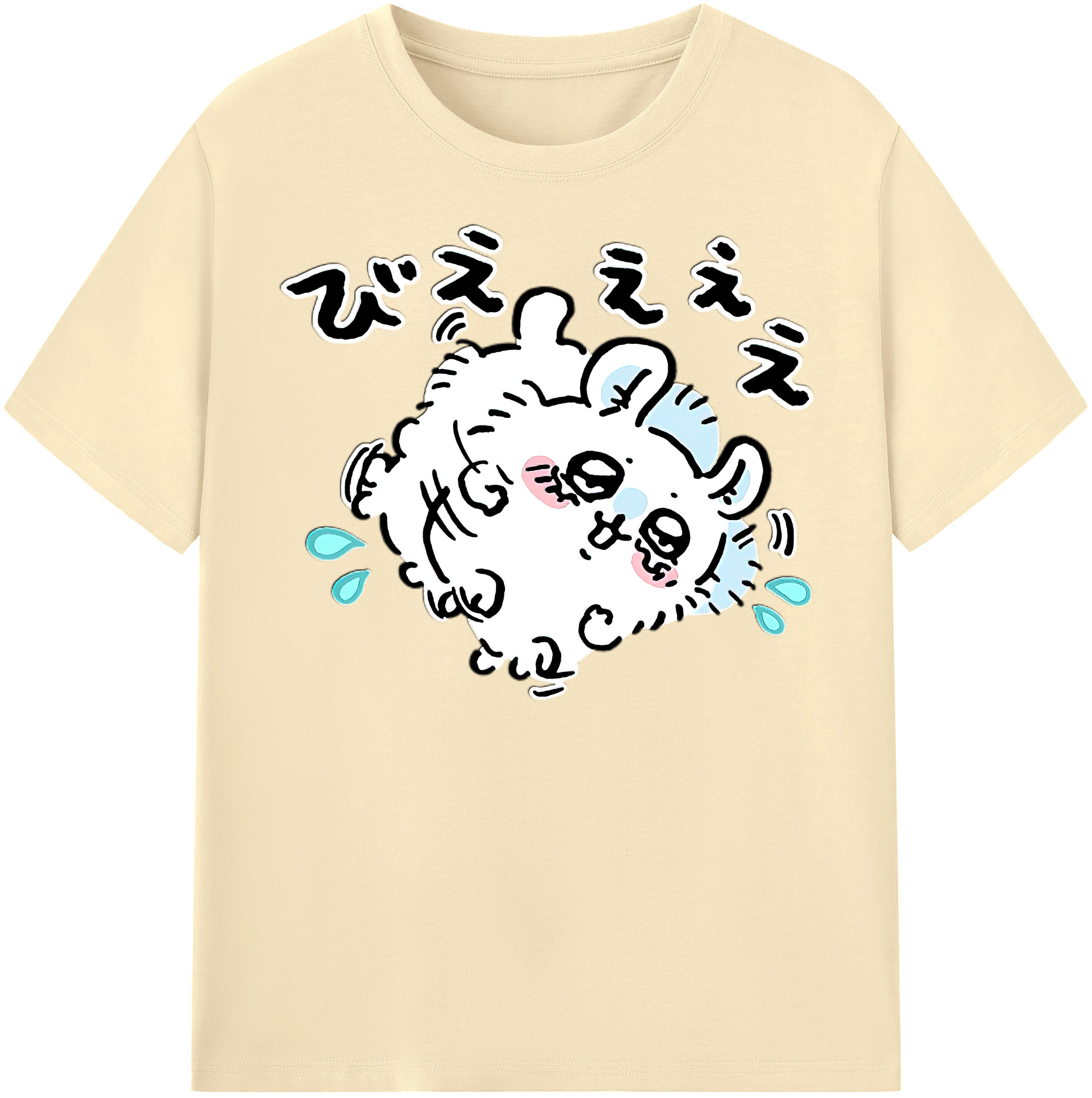 （画像用） ちいかわ モモンガ Chii-kawa Momonga 綿100％半袖Tシャツ（フロントプリント）