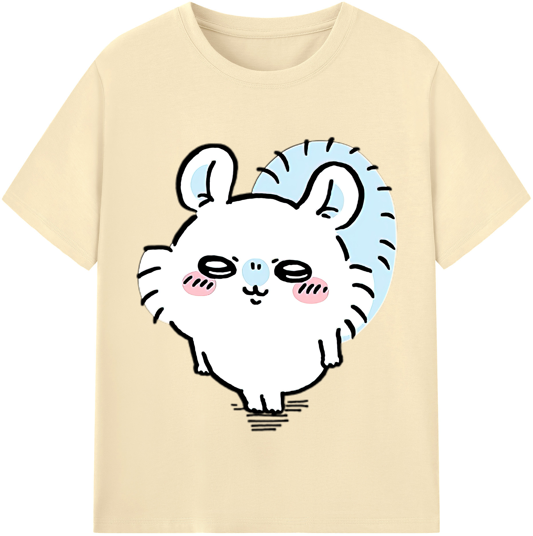 （画像用） ちいかわ モモンガ Chii-kawa Momonga 綿100％半袖Tシャツ（フロントプリント）