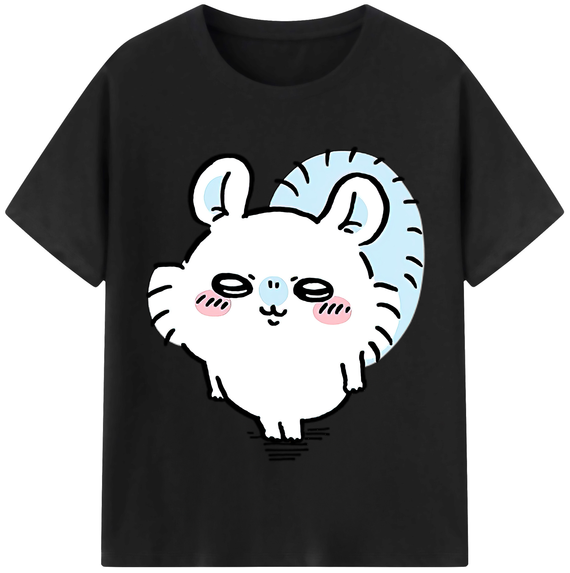 （画像用） ちいかわ モモンガ Chii-kawa Momonga 綿100％半袖Tシャツ（フロントプリント）