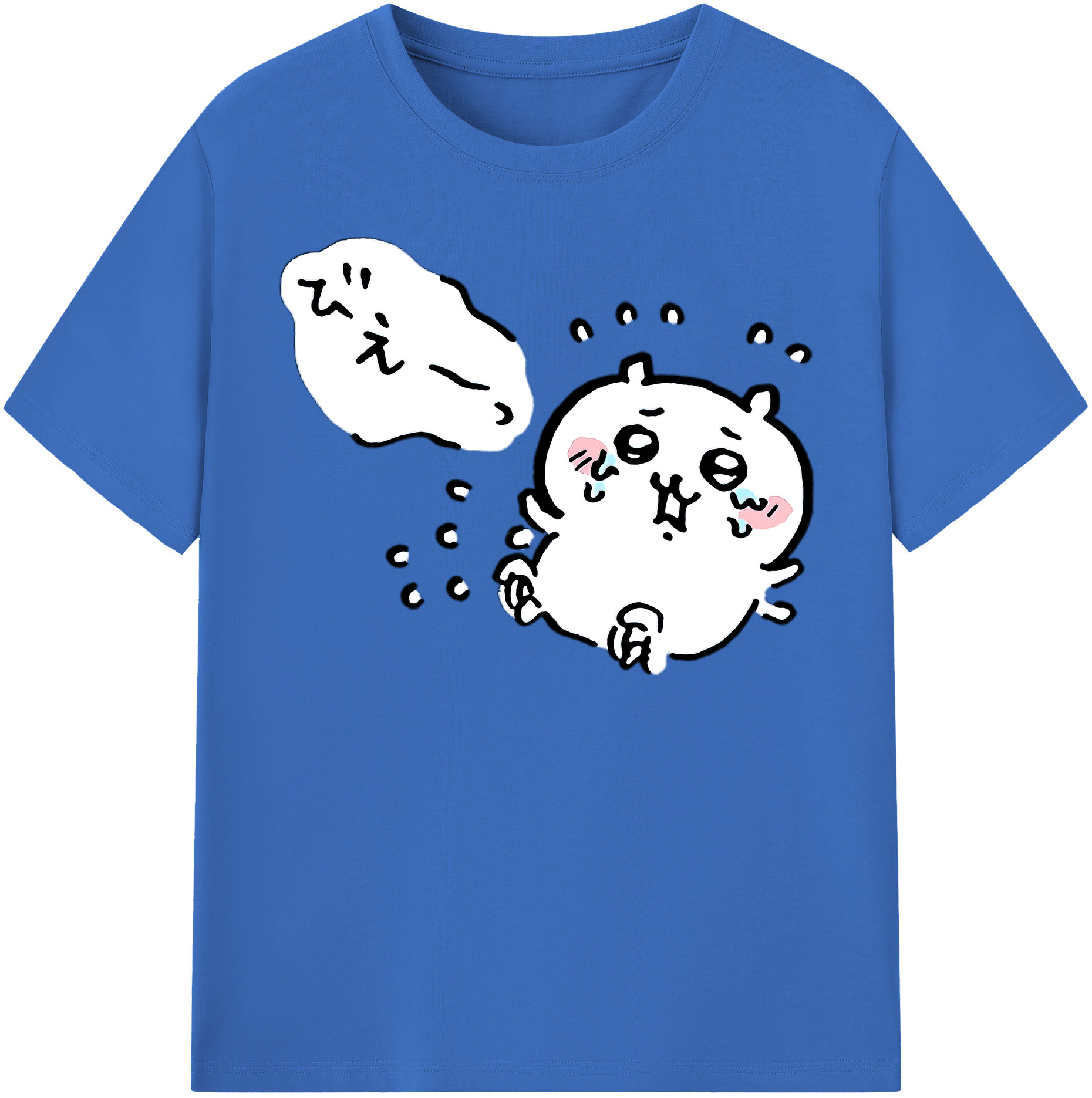 （画像用） ちいかわ ちいかわ Chii-kawa chiikawa 綿100％半袖Tシャツ（フロントプリント）
