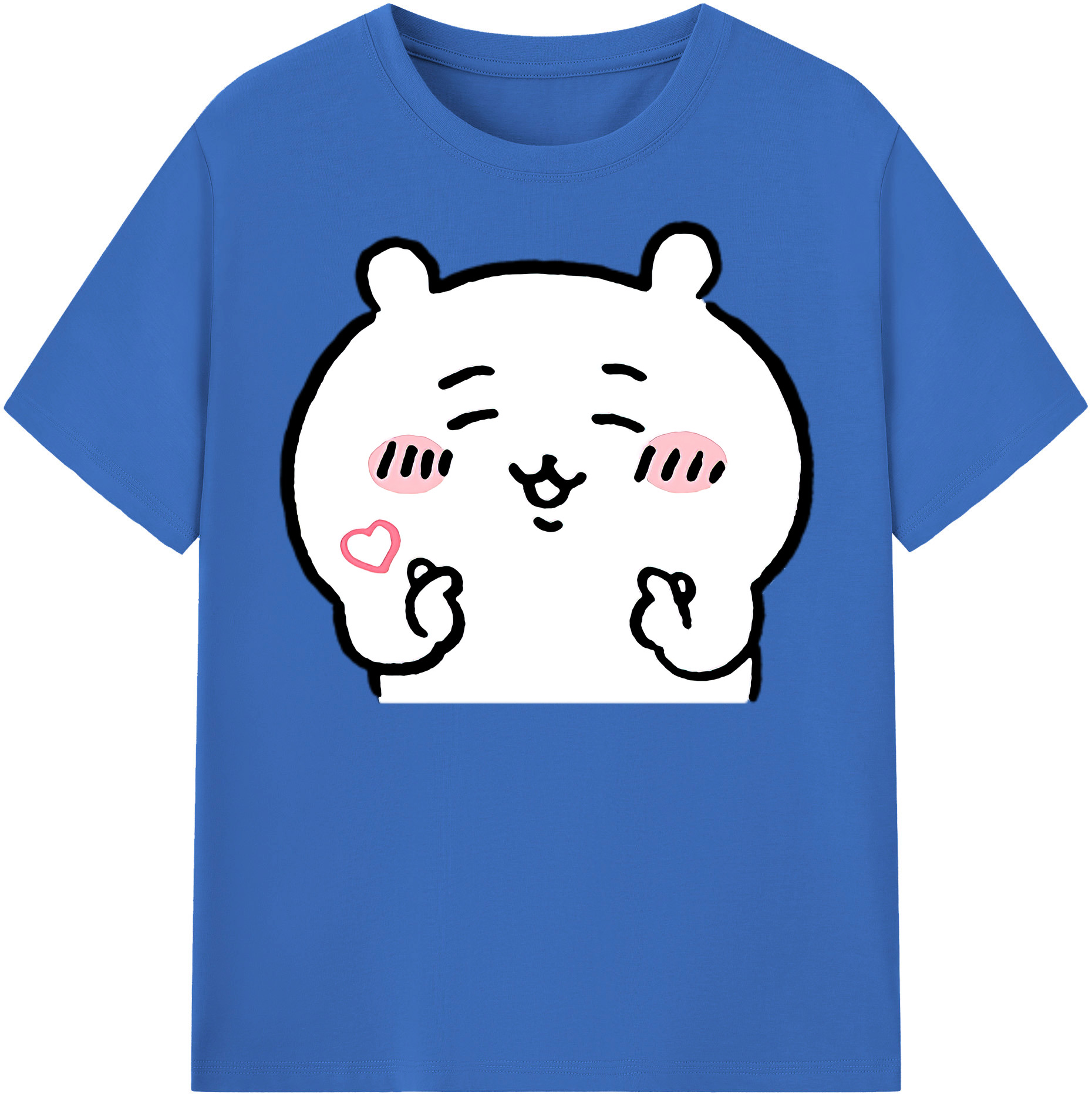 （画像用） ちいかわ ちいかわ Chii-kawa chiikawa 綿100％半袖Tシャツ（フロントプリント）