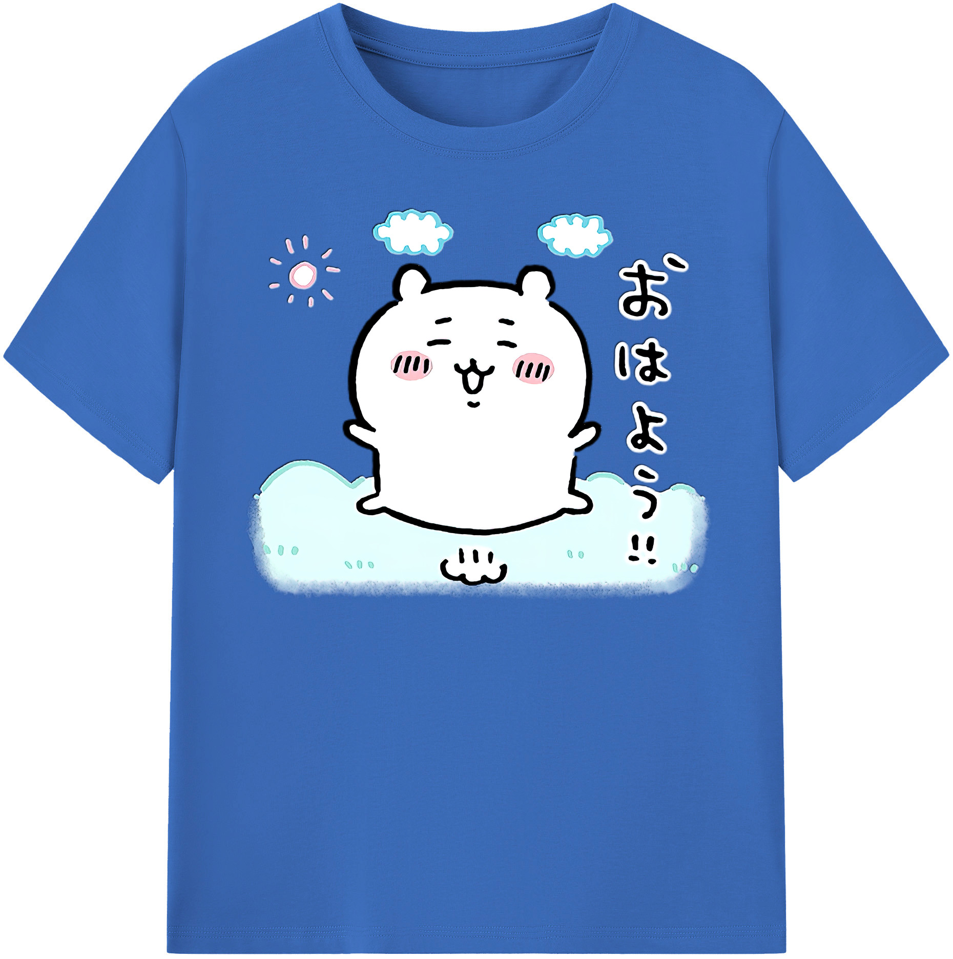 （画像用） ちいかわ ちいかわ Chii-kawa chiikawa 綿100％半袖Tシャツ（フロントプリント）