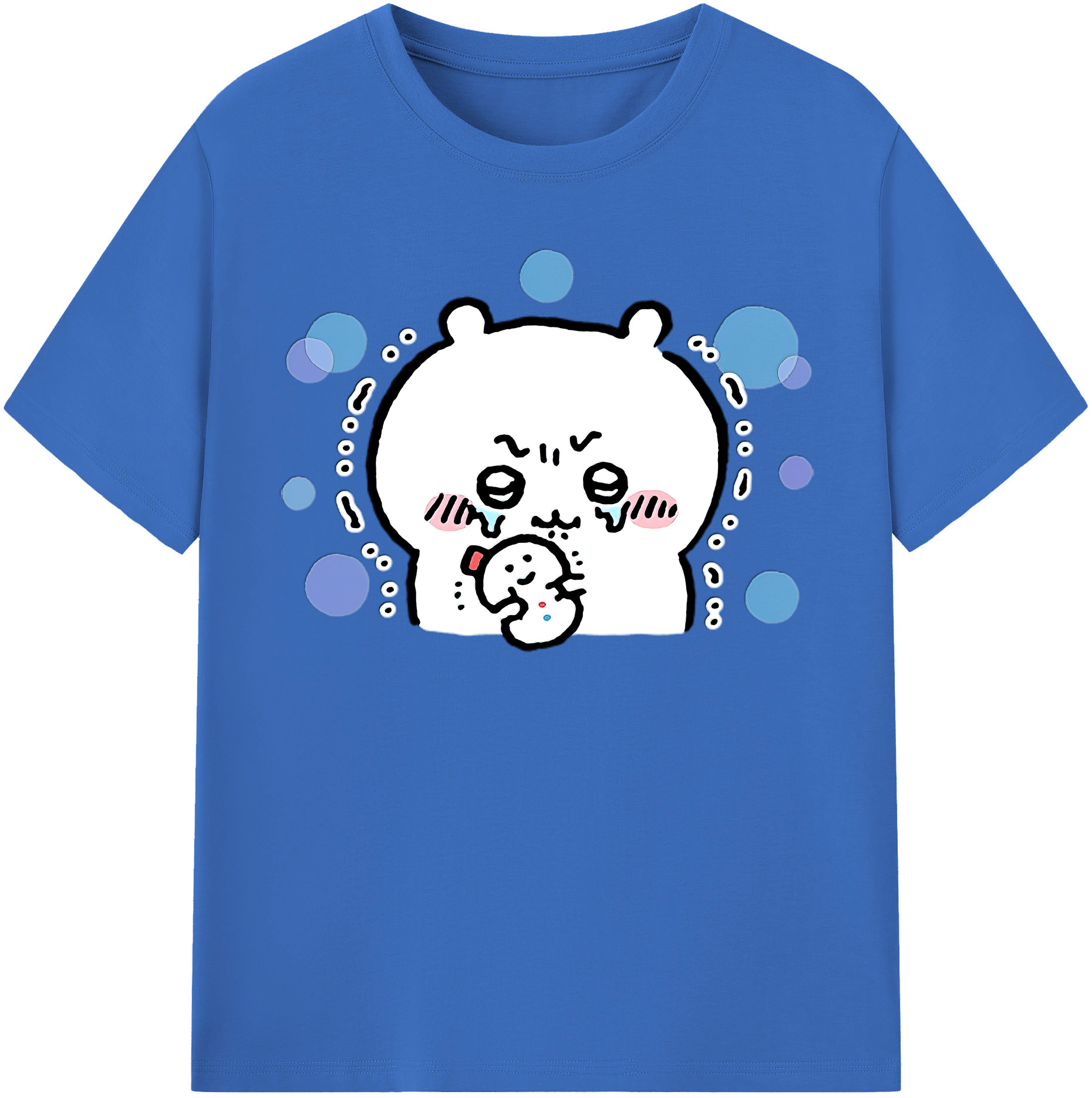 （画像用） ちいかわ ちいかわ Chii-kawa chiikawa 綿100％半袖Tシャツ（フロントプリント）