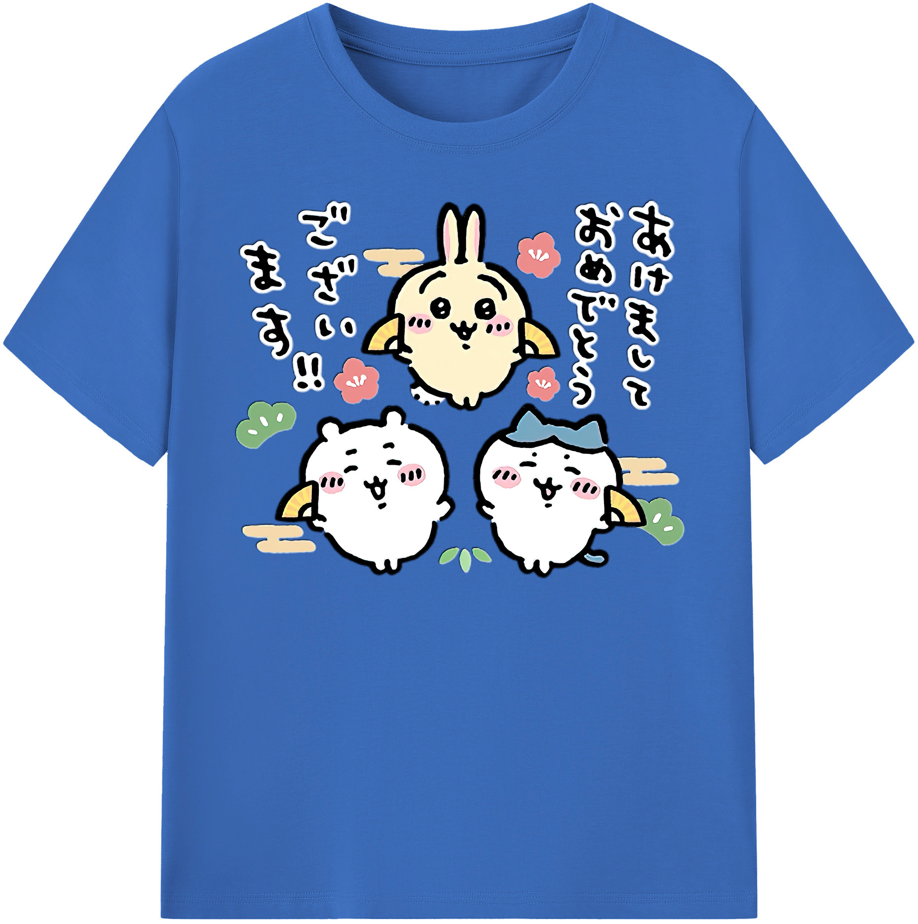 （画像用） ちいかわ ちいかわ Chii-kawa chiikawa 綿100％半袖Tシャツ（フロントプリント）