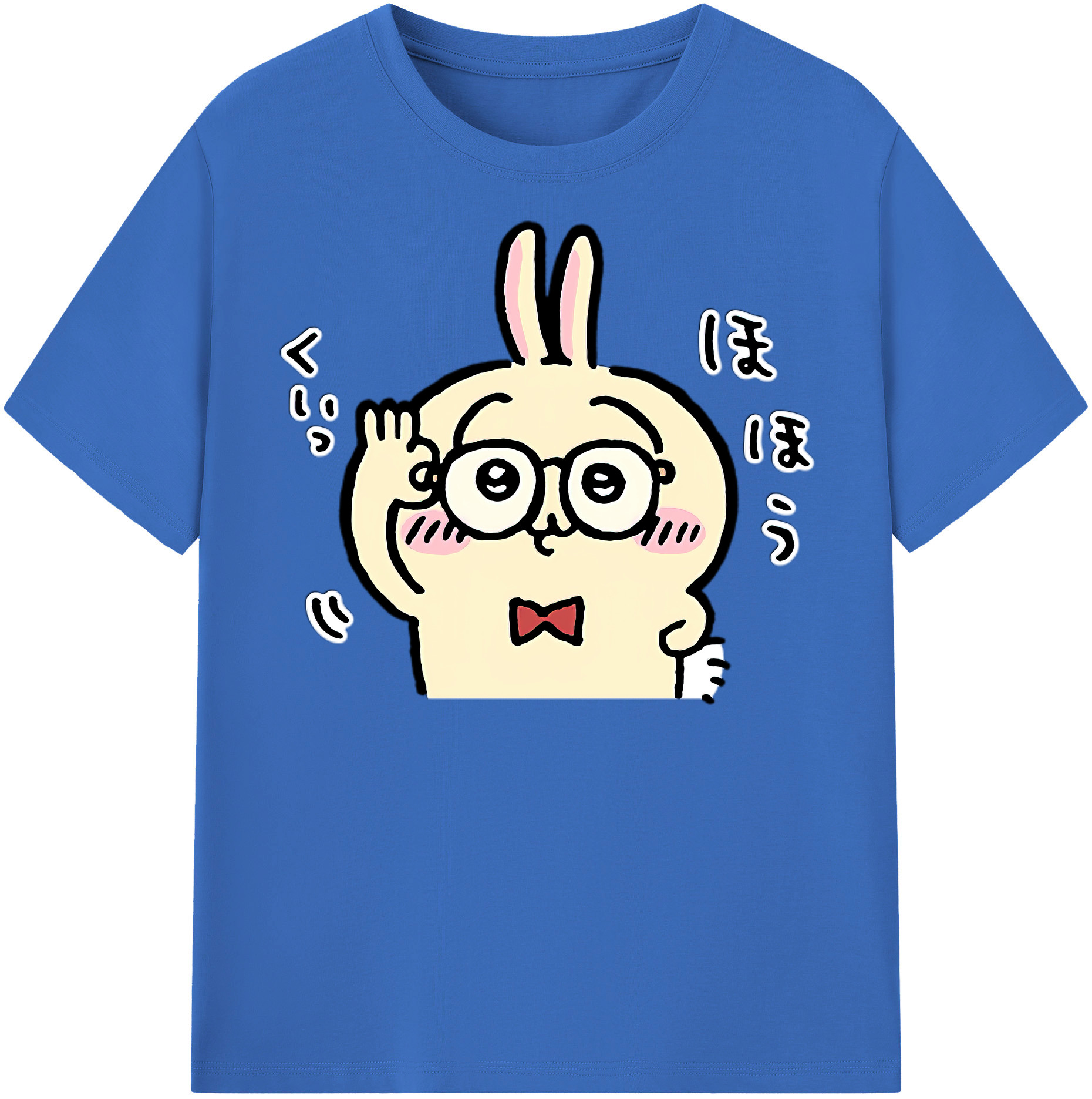 （画像用） ちいかわ うさぎ Chii-kawa usagi 綿100％半袖Tシャツ（フロントプリント）
