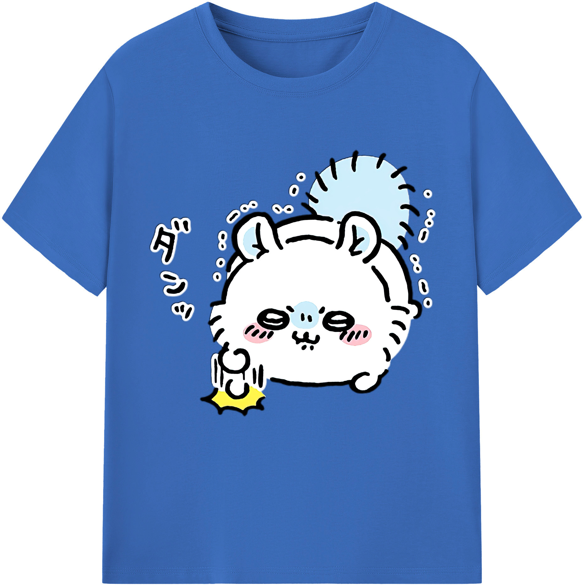 （画像用） ちいかわ モモンガ Chii-kawa Momonga 綿100％半袖Tシャツ（フロントプリント）