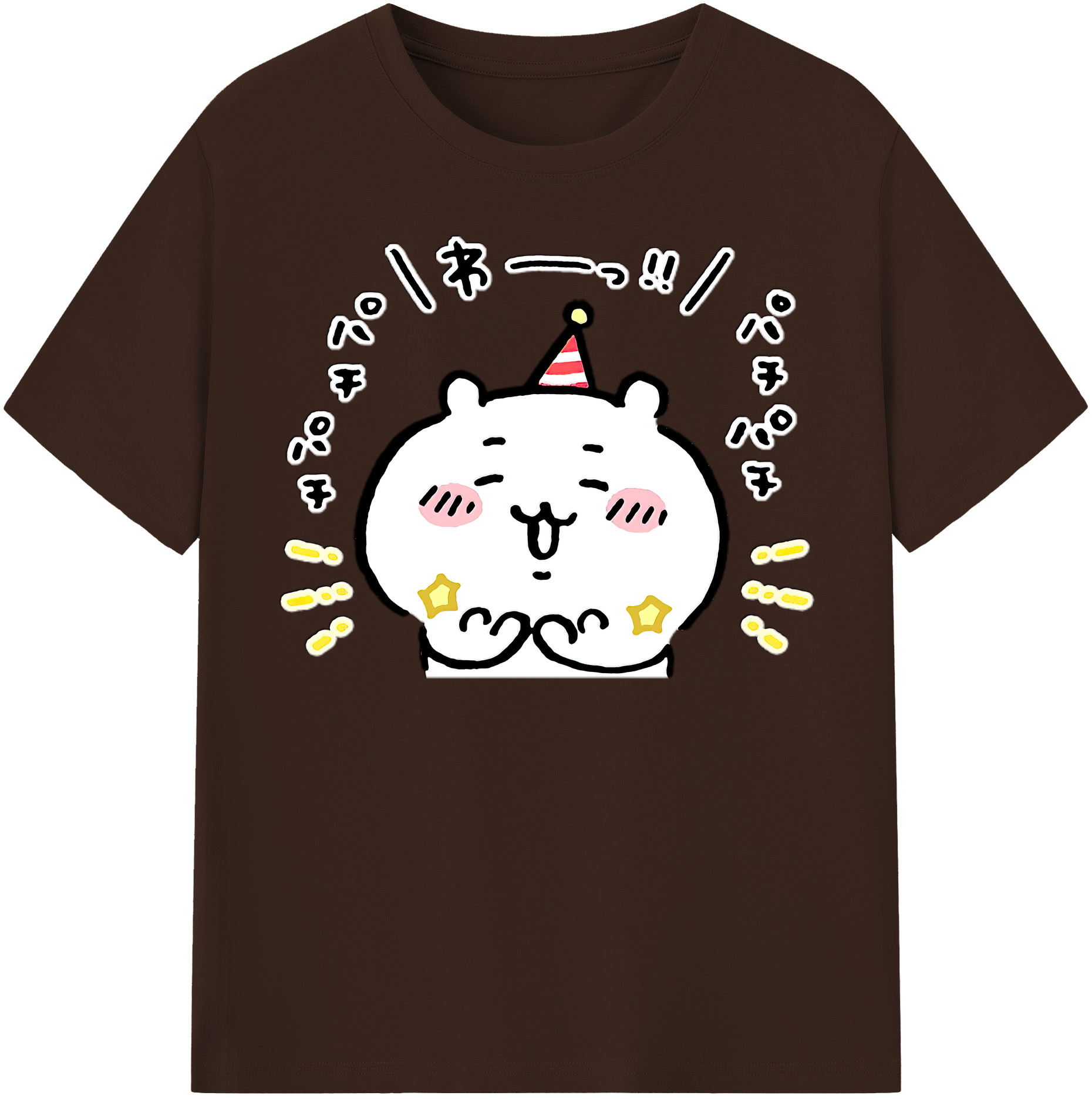 （画像用） ちいかわ ちいかわ Chii-kawa chiikawa 綿100％半袖Tシャツ（フロントプリント）
