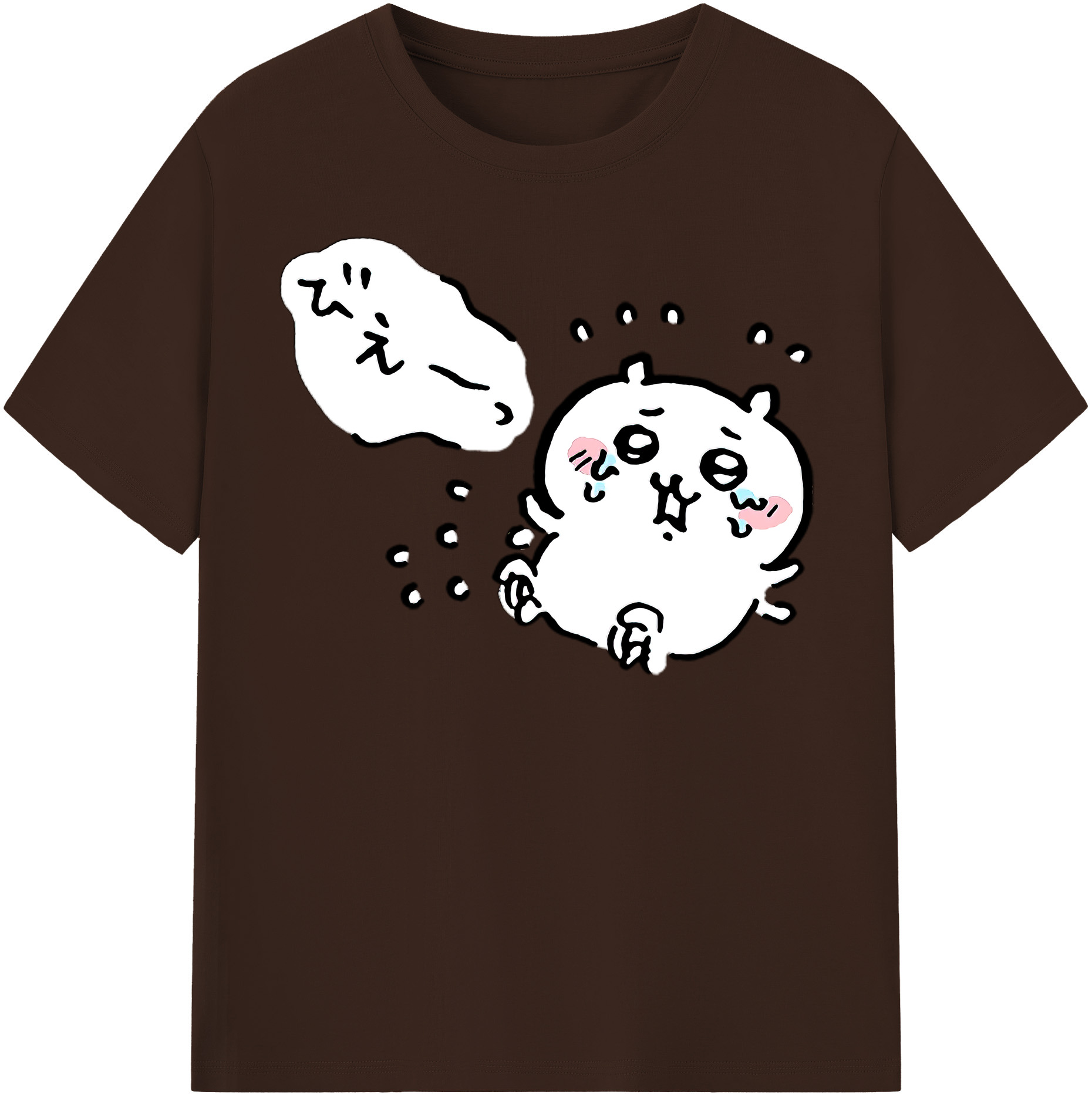 （画像用） ちいかわ ちいかわ Chii-kawa chiikawa 綿100％半袖Tシャツ（フロントプリント）