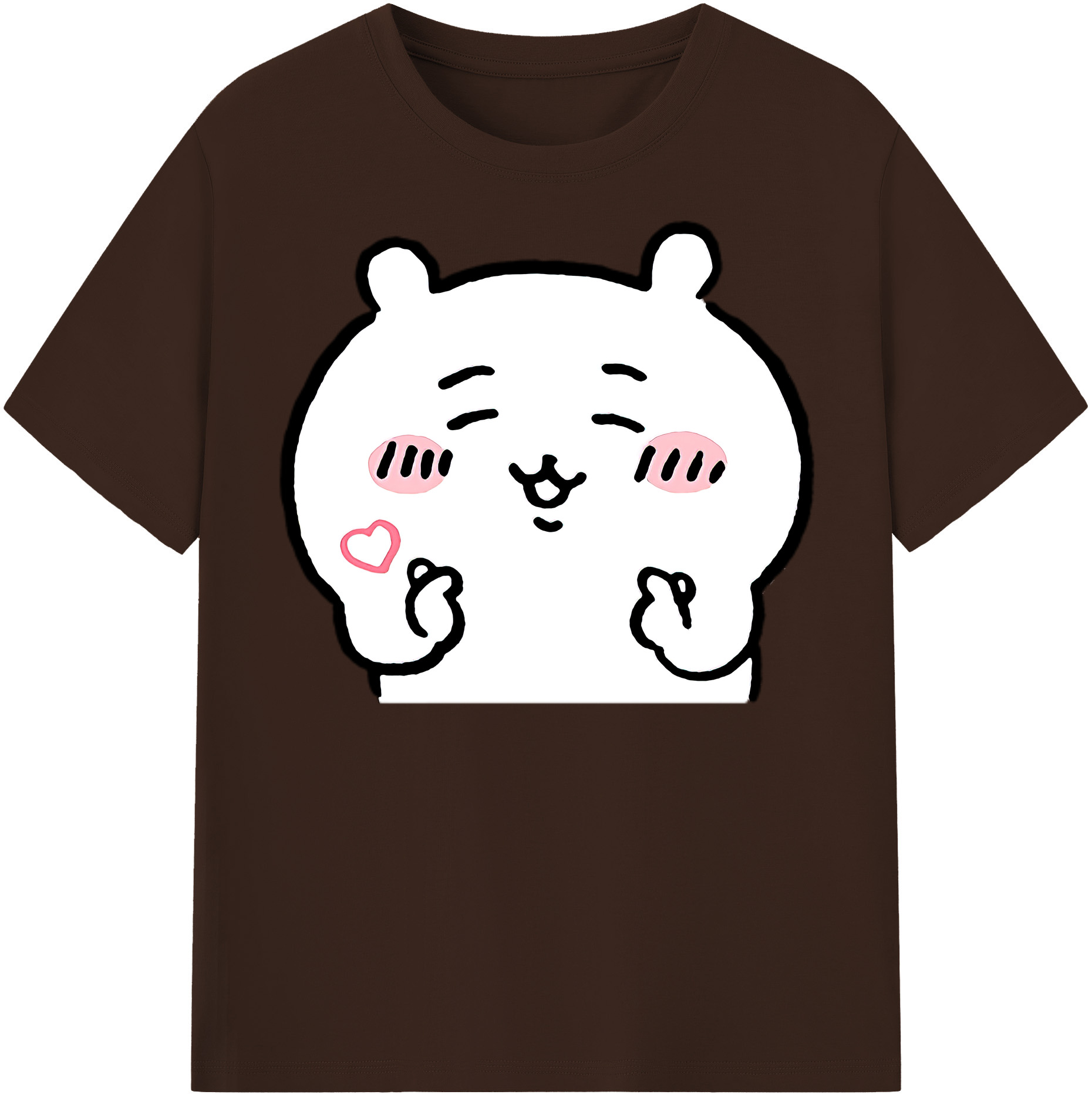 （画像用） ちいかわ ちいかわ Chii-kawa chiikawa 綿100％半袖Tシャツ（フロントプリント）