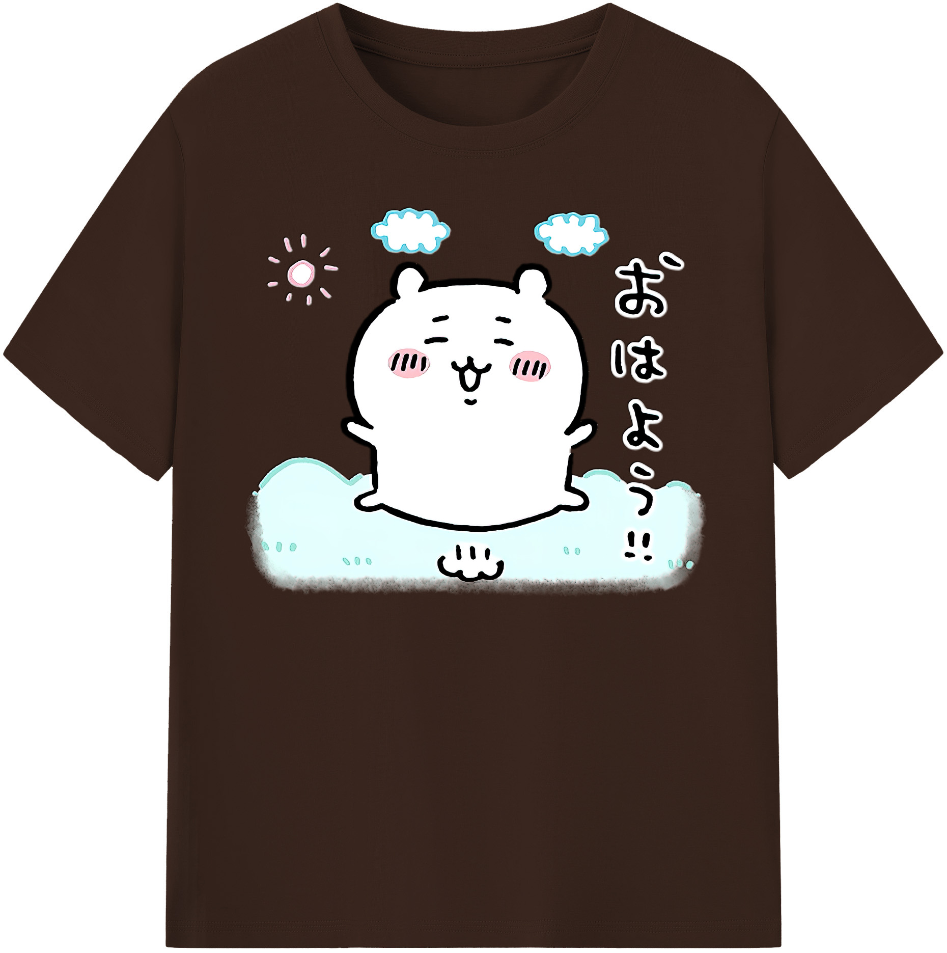 （画像用） ちいかわ ちいかわ Chii-kawa chiikawa 綿100％半袖Tシャツ（フロントプリント）