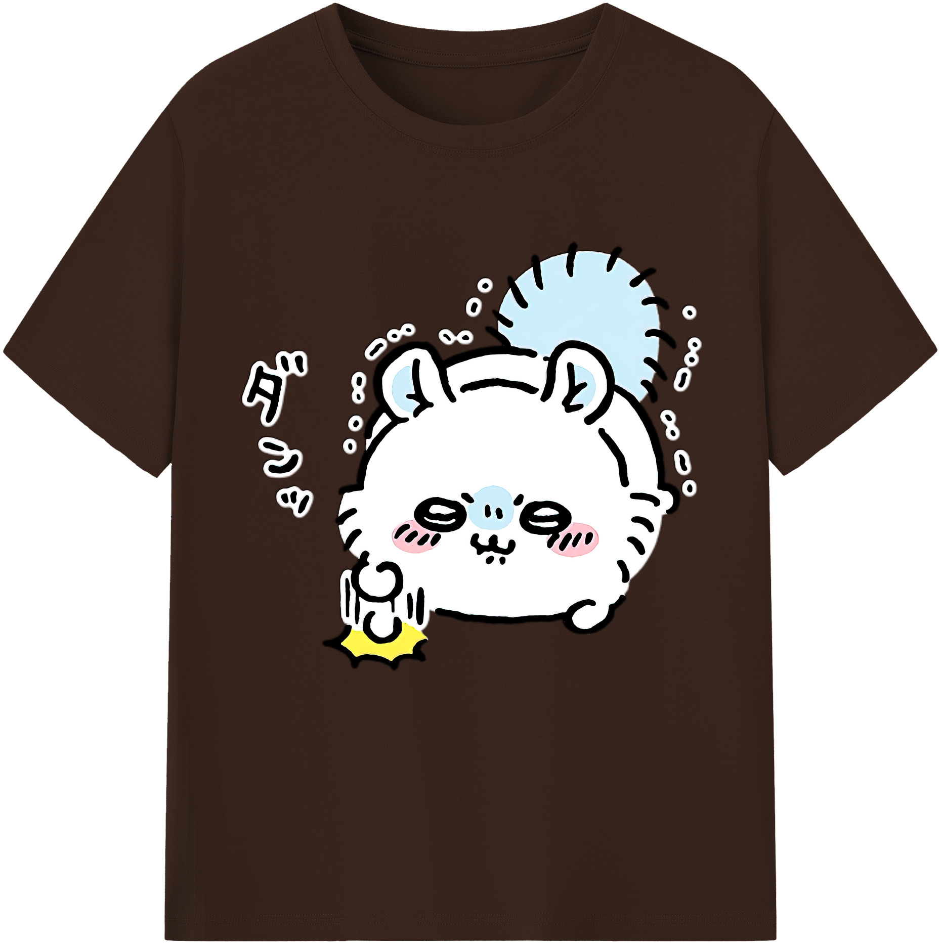 （画像用） ちいかわ モモンガ Chii-kawa Momonga 綿100％半袖Tシャツ（フロントプリント）