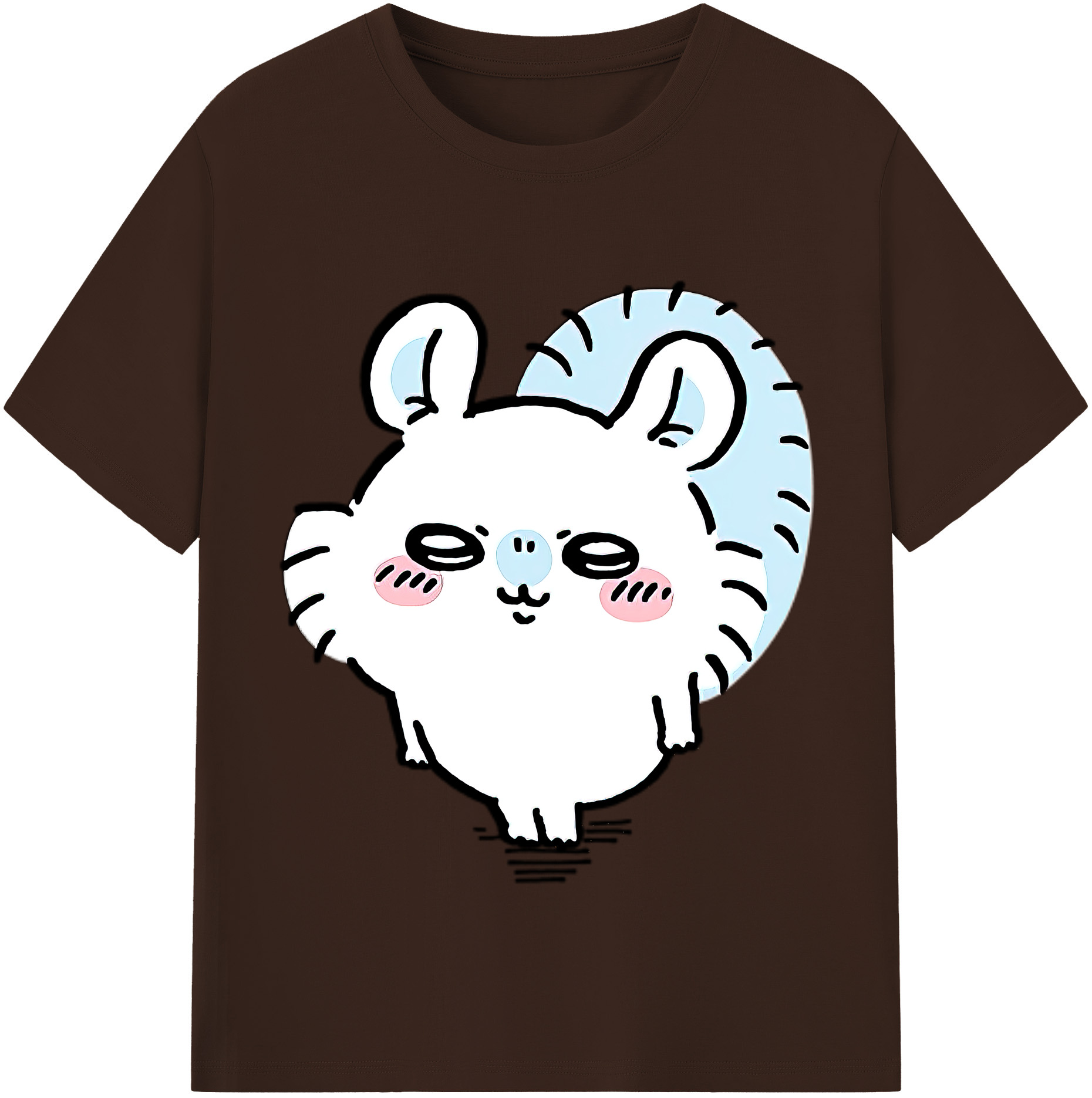 （画像用） ちいかわ モモンガ Chii-kawa Momonga 綿100％半袖Tシャツ（フロントプリント）