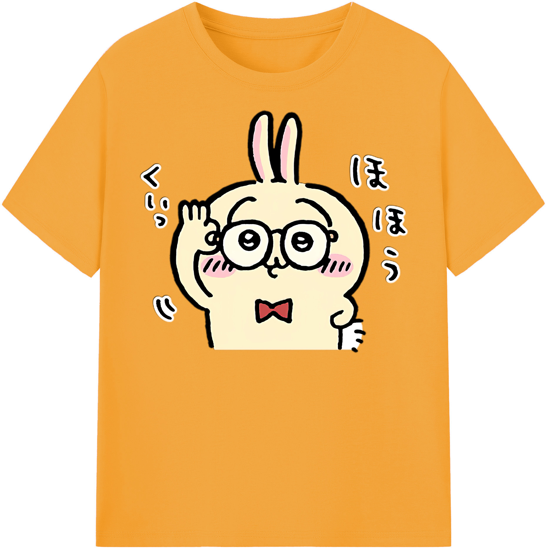 （画像用） ちいかわ うさぎ Chii-kawa usagi 綿100％半袖Tシャツ（フロントプリント）
