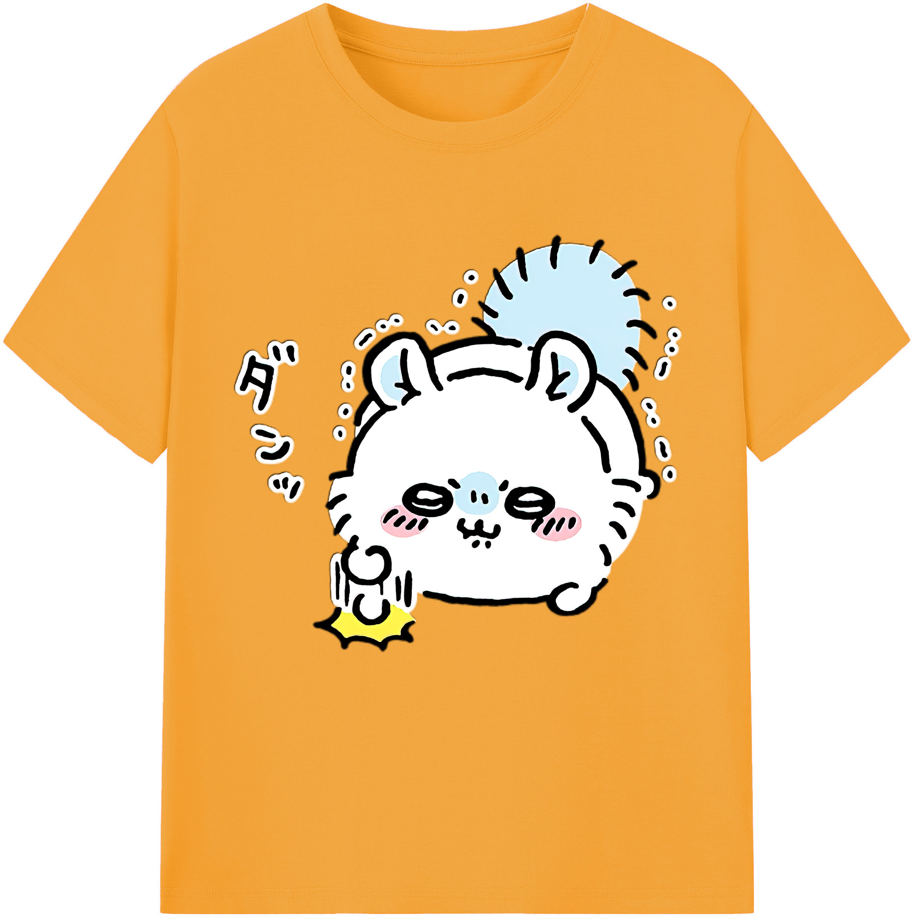 （画像用） ちいかわ モモンガ Chii-kawa Momonga 綿100％半袖Tシャツ（フロントプリント）