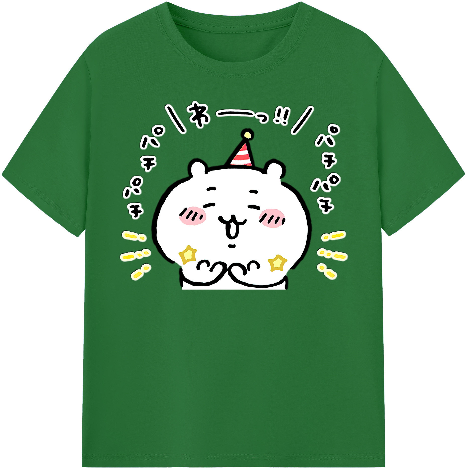 （画像用） ちいかわ ちいかわ Chii-kawa chiikawa 綿100％半袖Tシャツ（フロントプリント）
