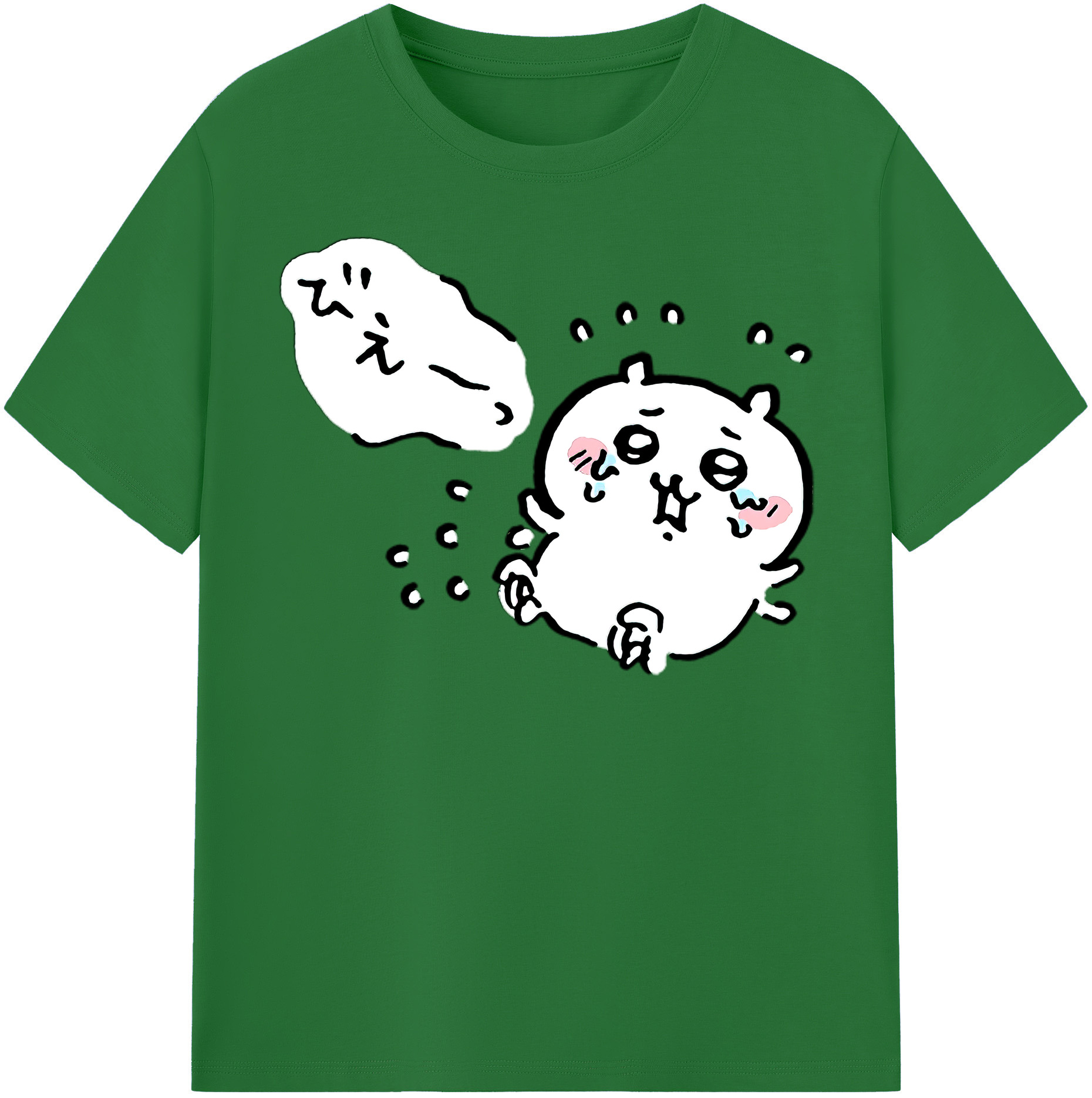 （画像用） ちいかわ ちいかわ Chii-kawa chiikawa 綿100％半袖Tシャツ（フロントプリント）