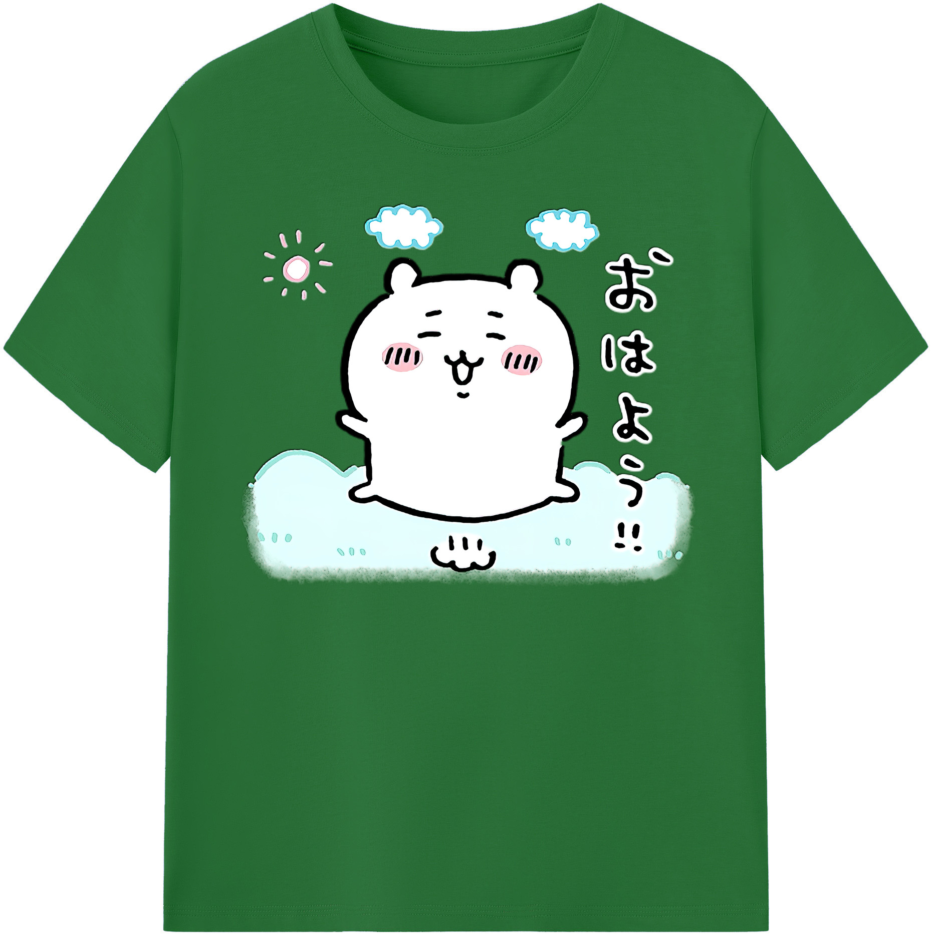（画像用） ちいかわ ちいかわ Chii-kawa chiikawa 綿100％半袖Tシャツ（フロントプリント）