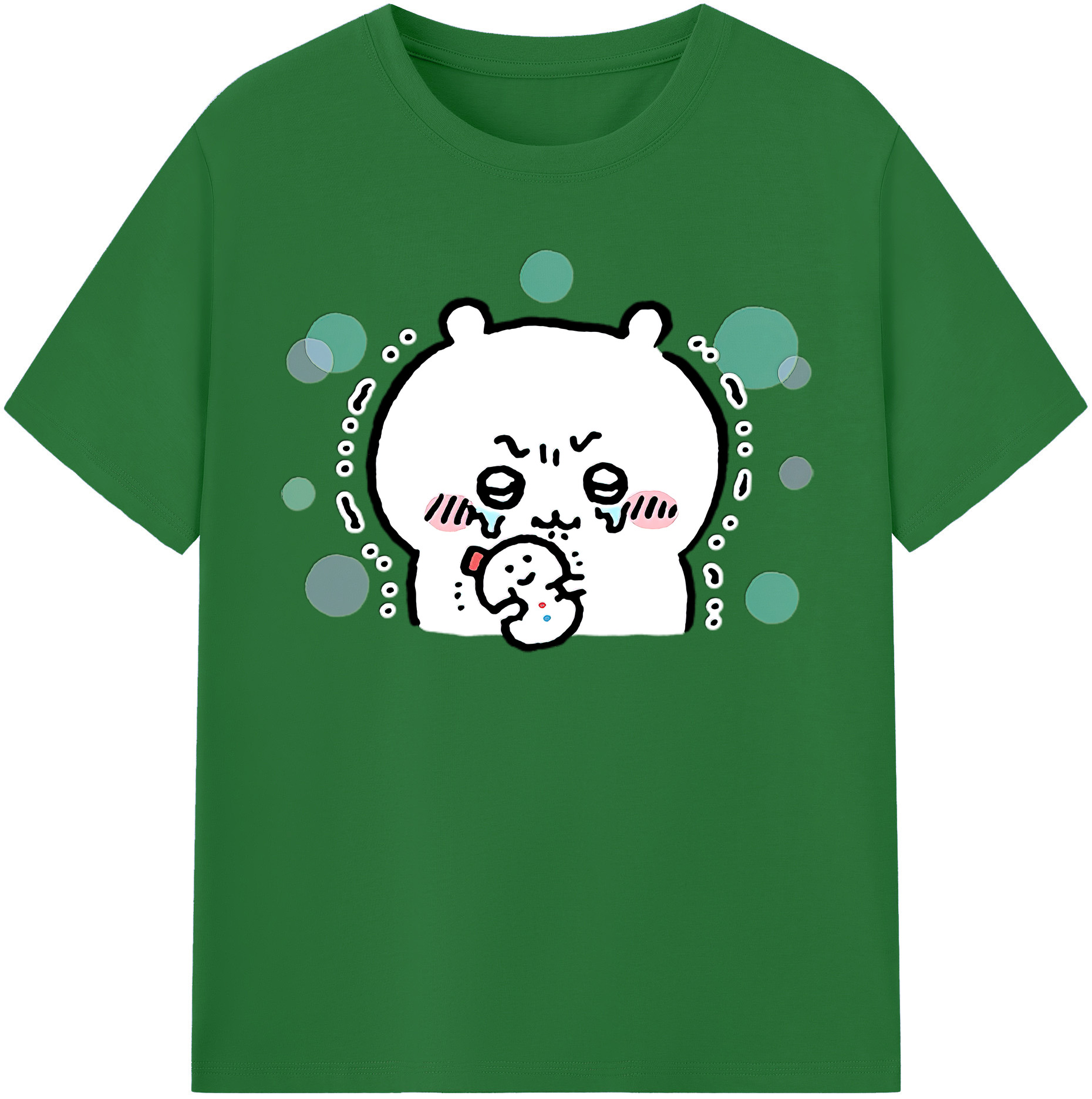 （画像用） ちいかわ ちいかわ Chii-kawa chiikawa 綿100％半袖Tシャツ（フロントプリント）