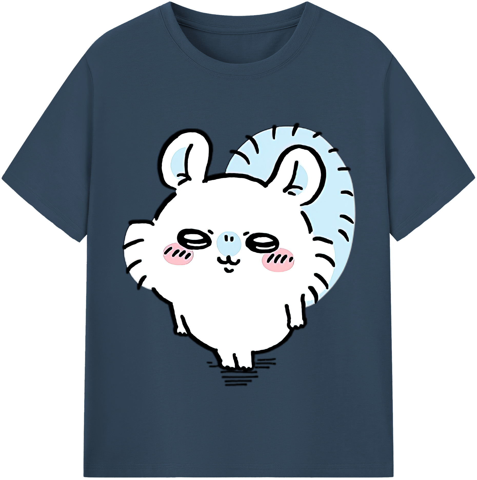 （画像用） ちいかわ モモンガ Chii-kawa Momonga 綿100％半袖Tシャツ（フロントプリント）