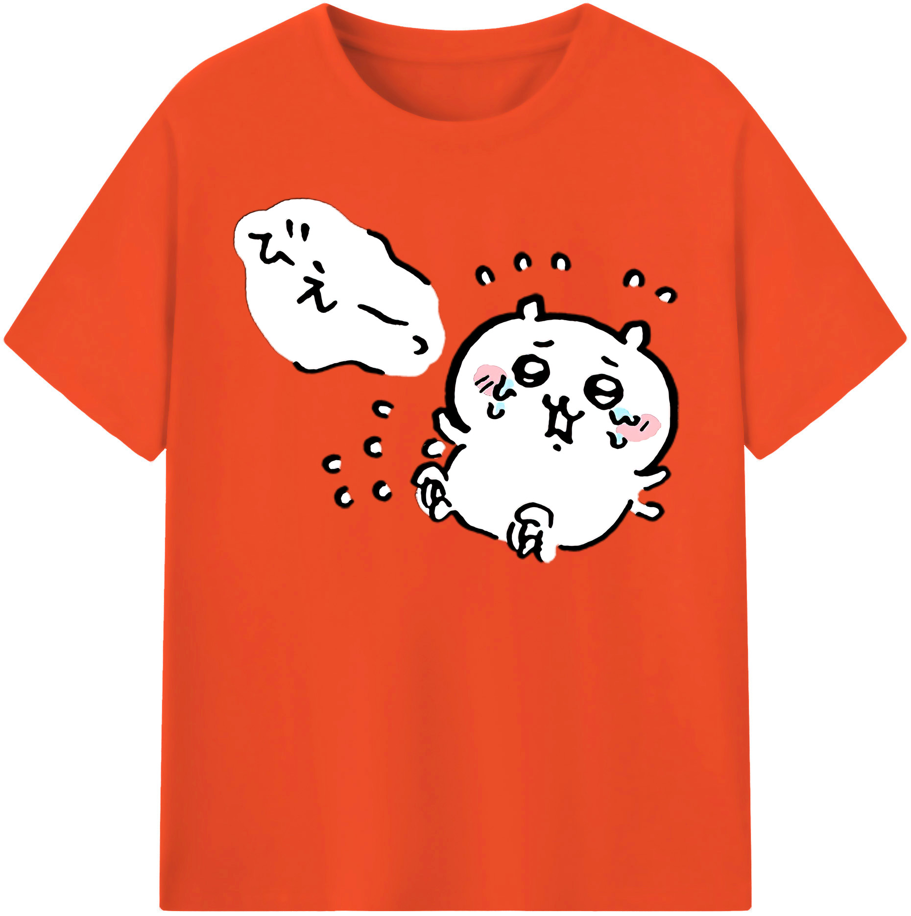 （画像用） ちいかわ ちいかわ Chii-kawa chiikawa 綿100％半袖Tシャツ（フロントプリント）
