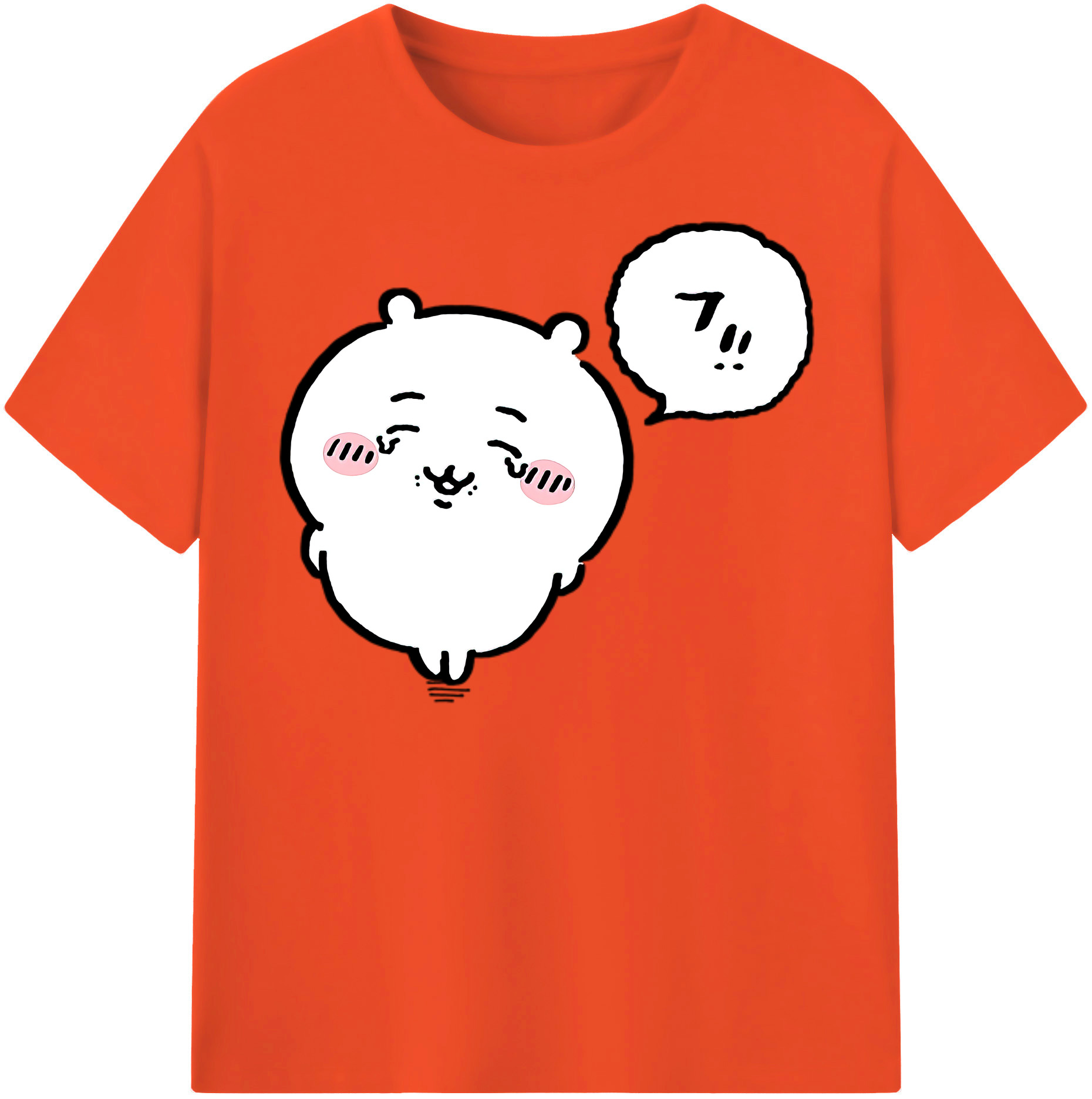 （画像用） ちいかわ ちいかわ Chii-kawa chiikawa 綿100％半袖Tシャツ（フロントプリント）