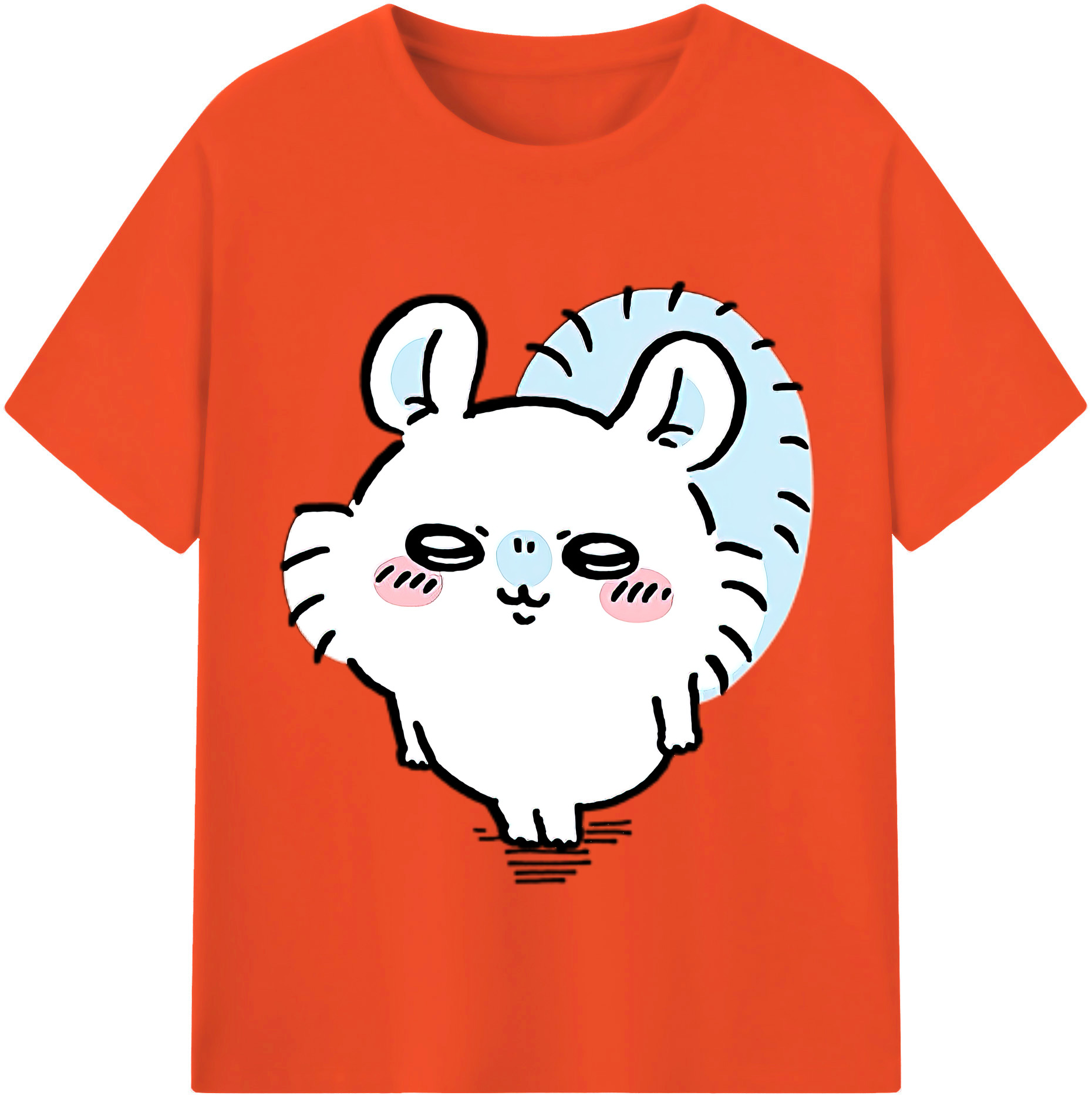 （画像用） ちいかわ モモンガ Chii-kawa Momonga 綿100％半袖Tシャツ（フロントプリント）