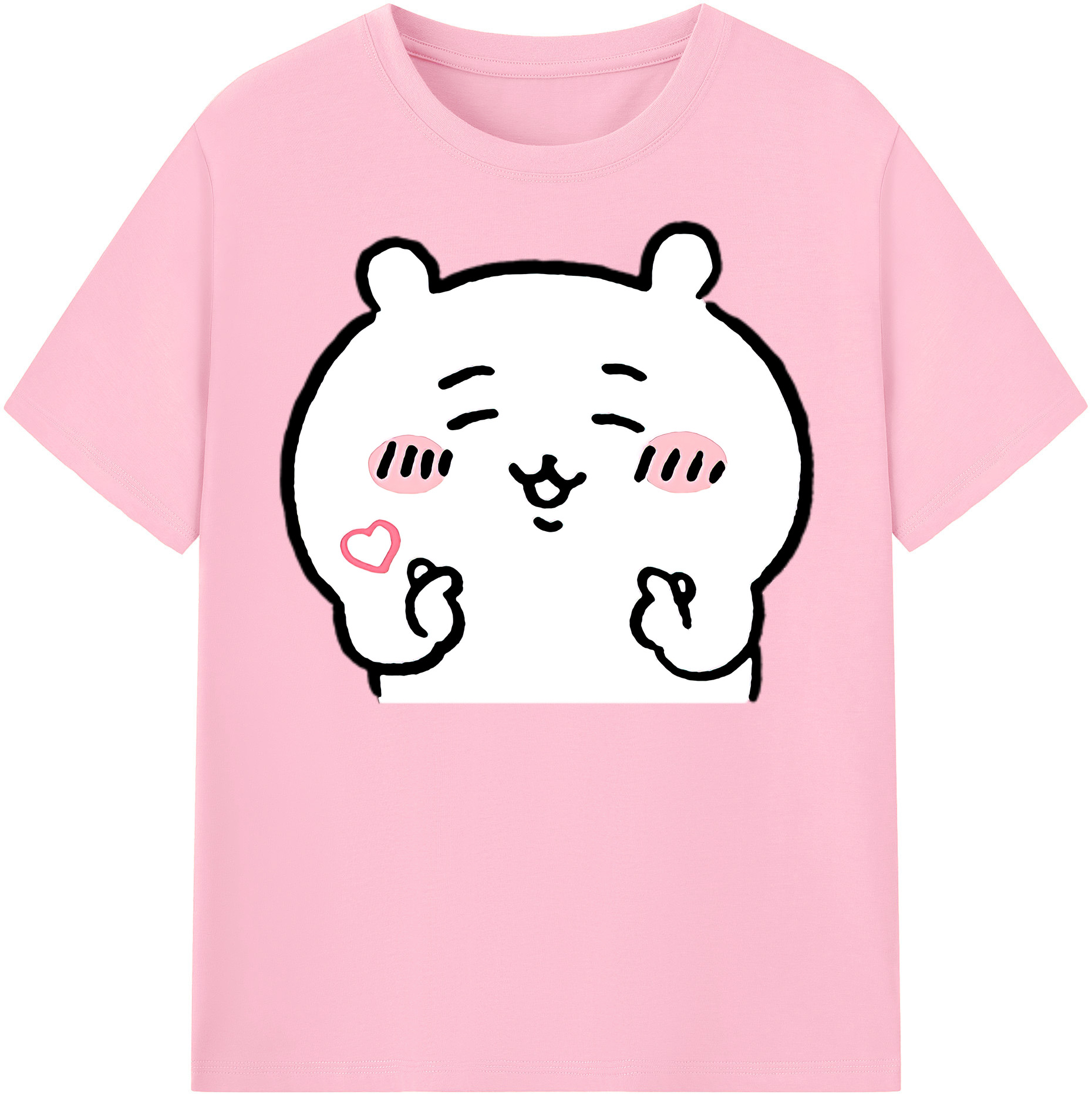 （画像用） ちいかわ ちいかわ Chii-kawa chiikawa 綿100％半袖Tシャツ（フロントプリント）