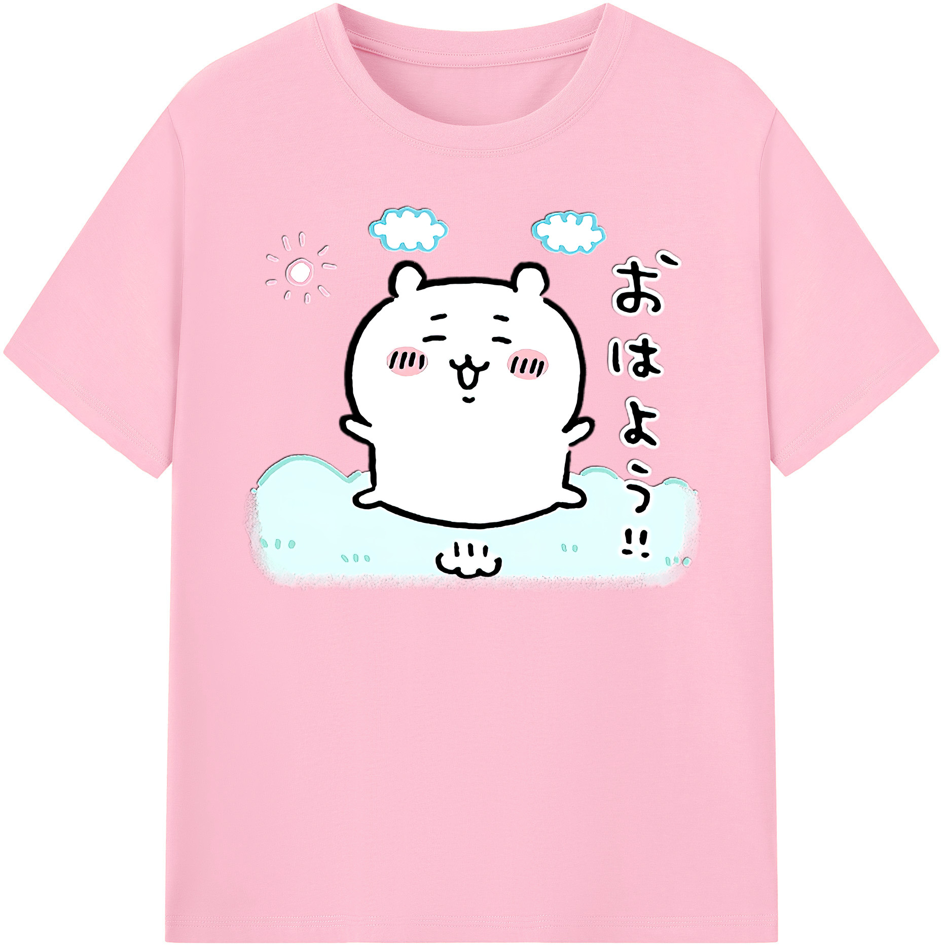 （画像用） ちいかわ ちいかわ Chii-kawa chiikawa 綿100％半袖Tシャツ（フロントプリント）