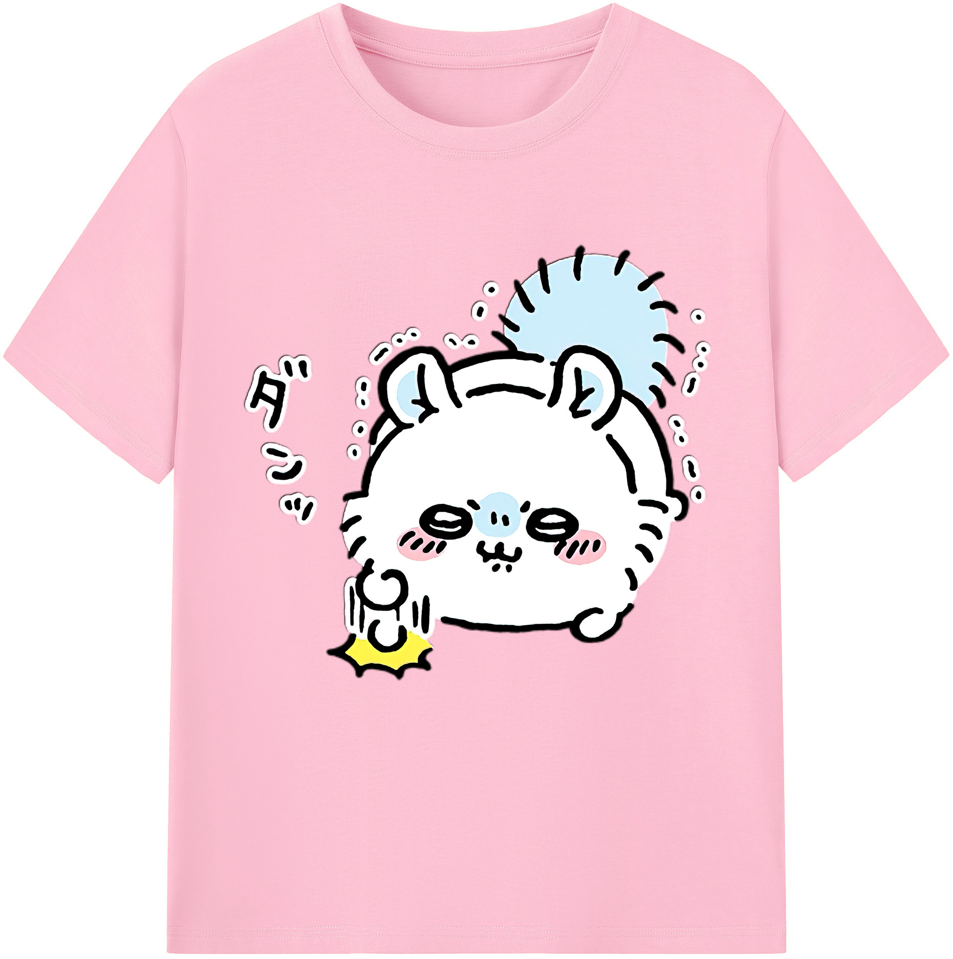 （画像用） ちいかわ モモンガ Chii-kawa Momonga 綿100％半袖Tシャツ（フロントプリント）