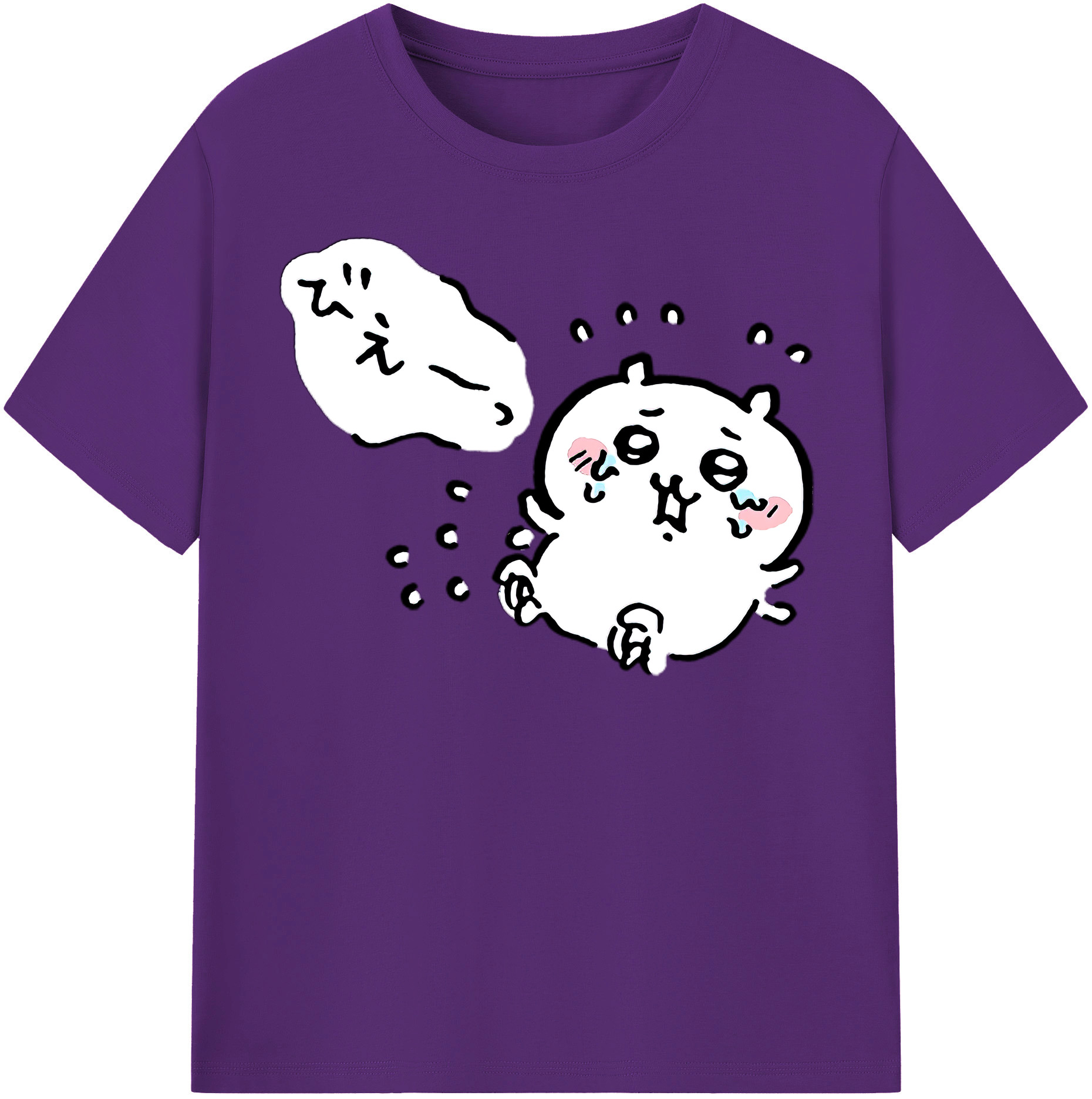（画像用） ちいかわ ちいかわ Chii-kawa chiikawa 綿100％半袖Tシャツ（フロントプリント）