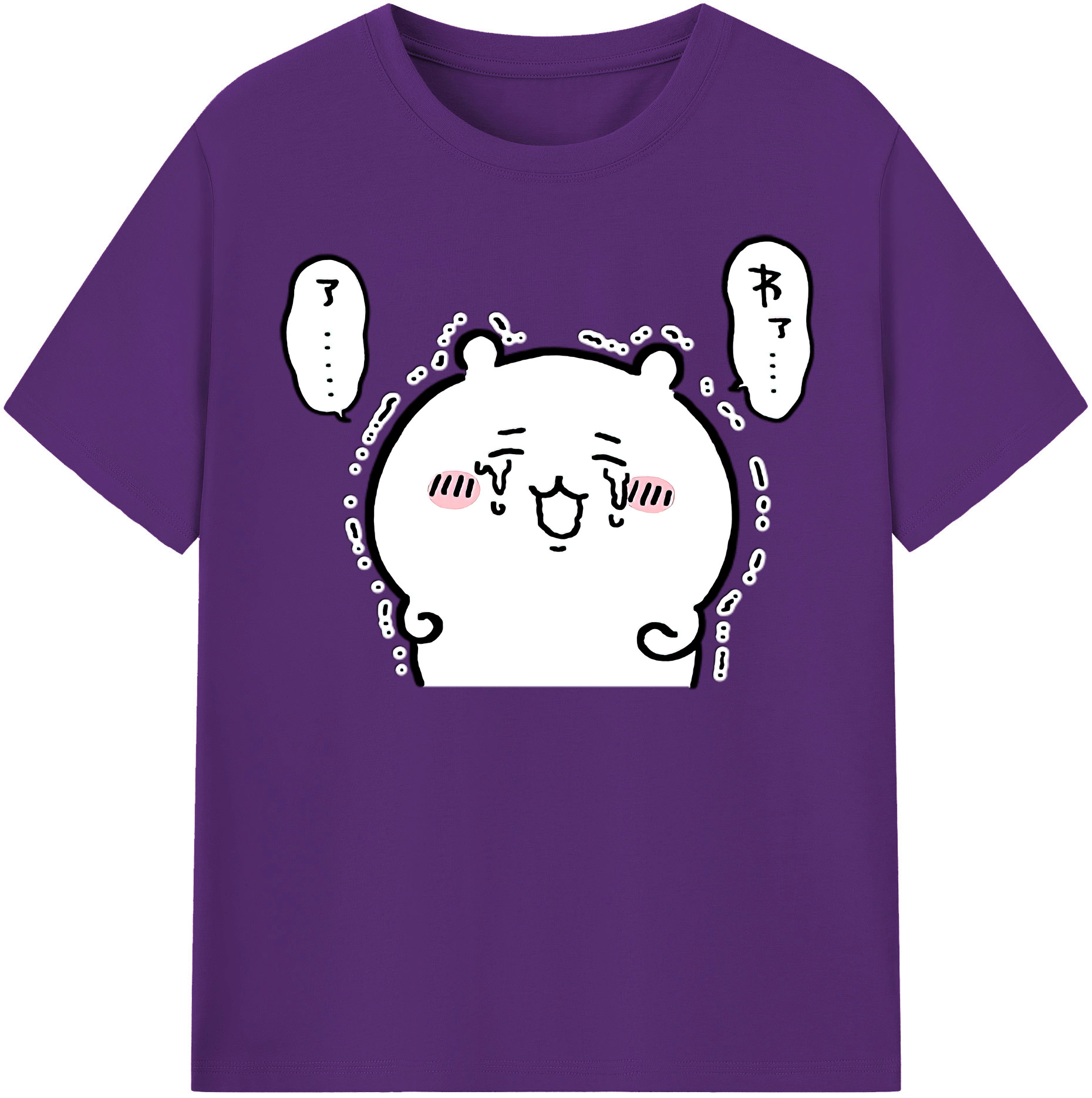 （画像用） ちいかわ ちいかわ Chii-kawa chiikawa 綿100％半袖Tシャツ（フロントプリント）