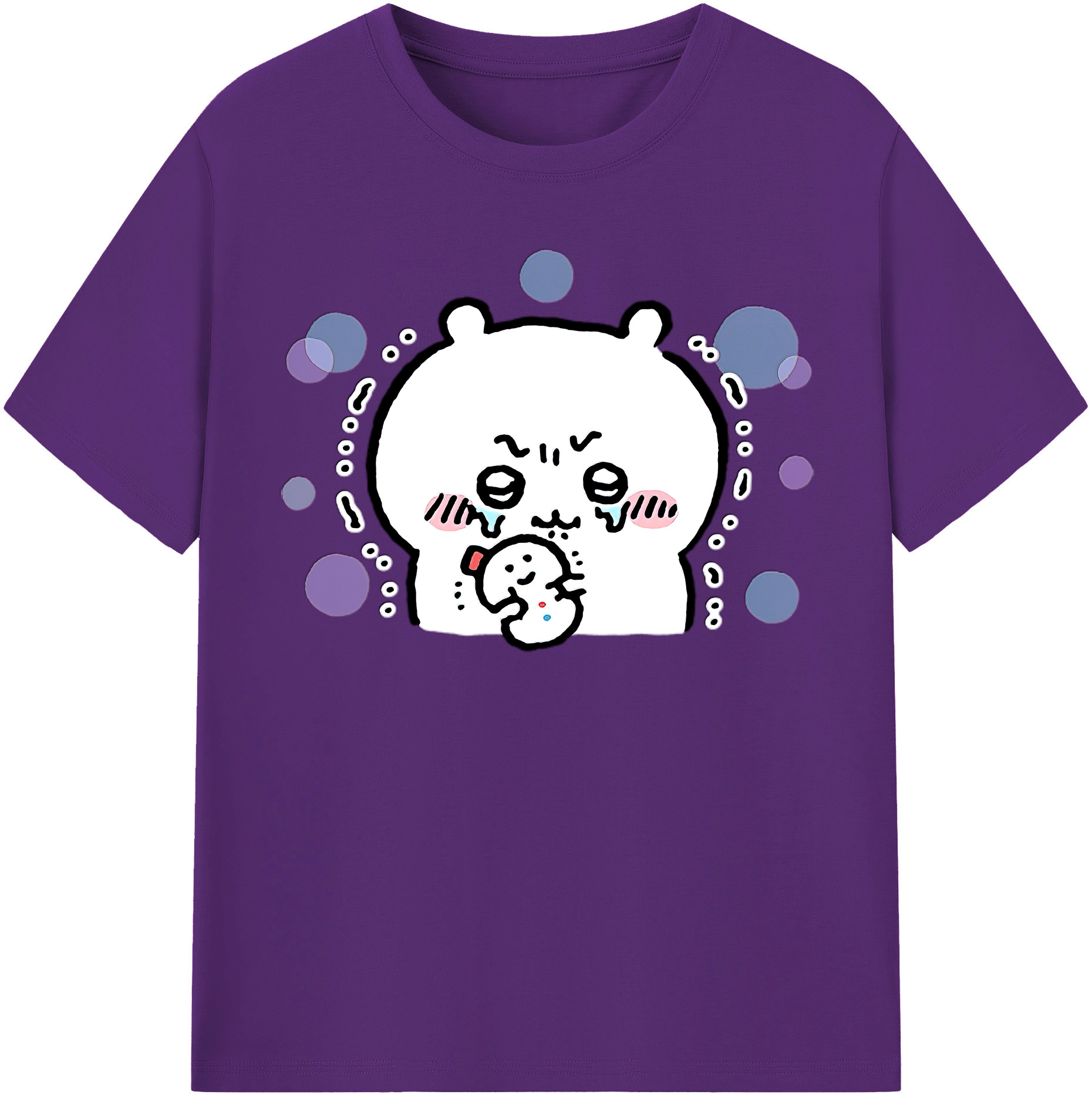 （画像用） ちいかわ ちいかわ Chii-kawa chiikawa 綿100％半袖Tシャツ（フロントプリント）