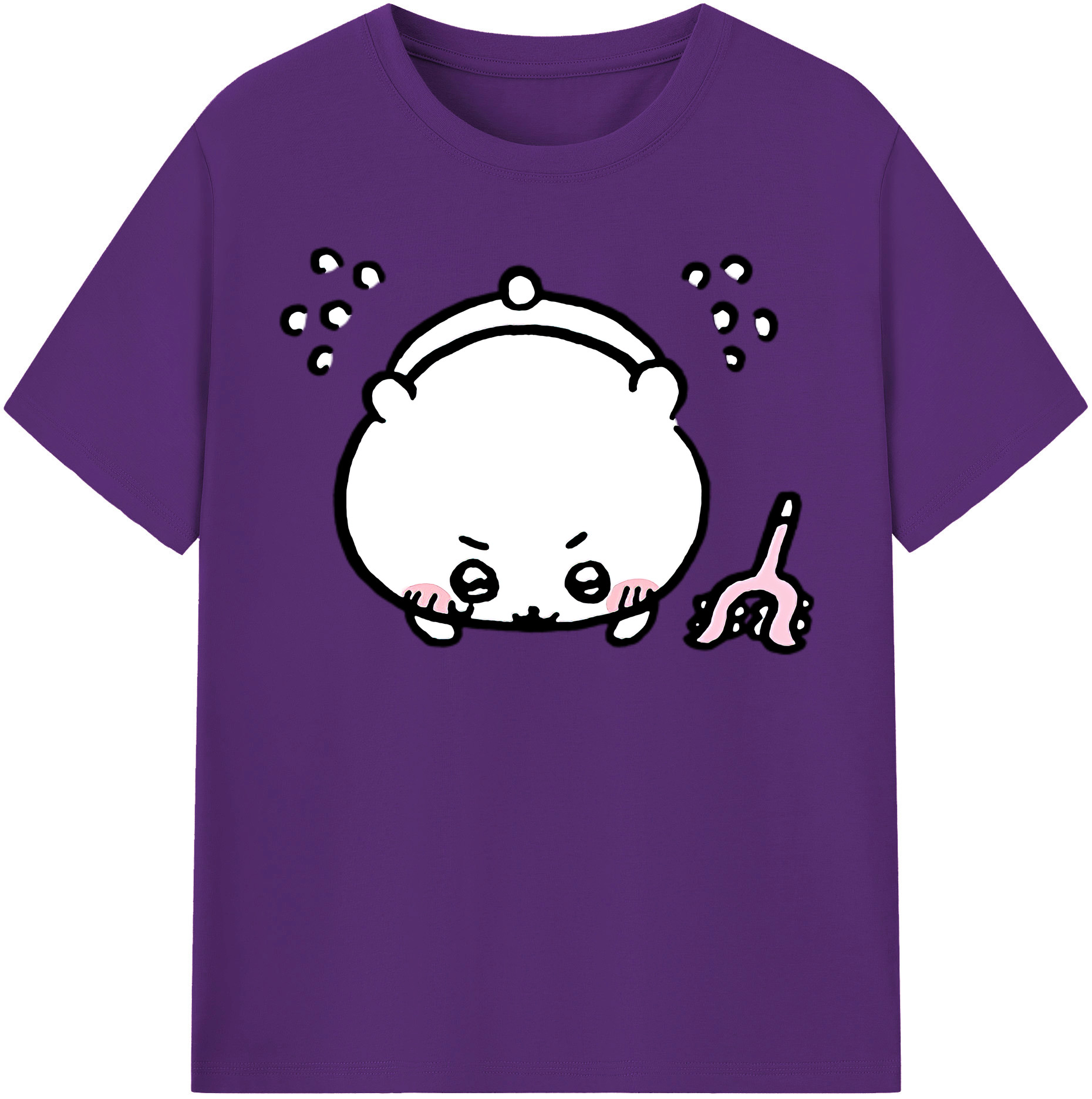 （画像用） ちいかわ ちいかわ Chii-kawa chiikawa 綿100％半袖Tシャツ（フロントプリント）