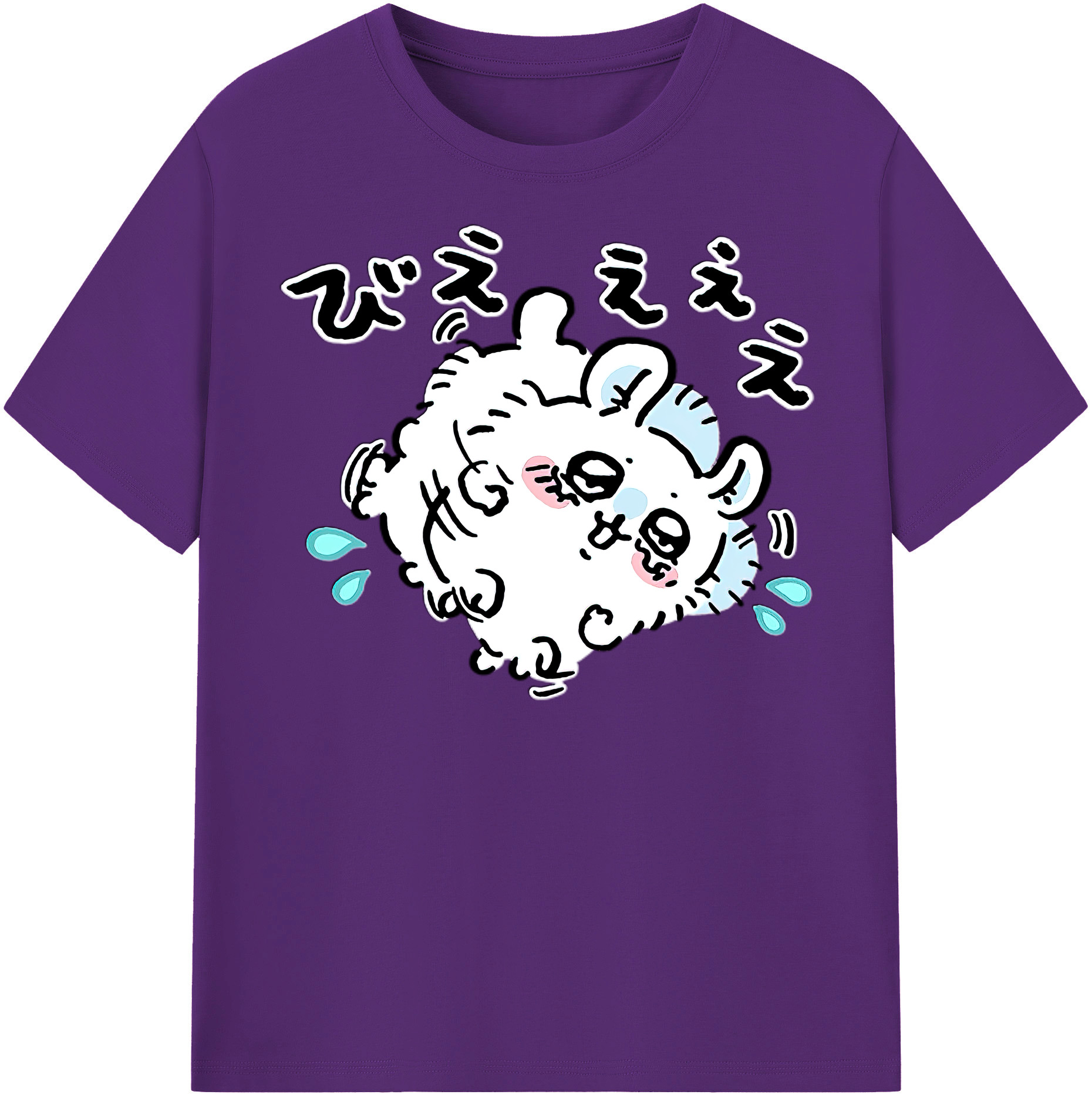 （画像用） ちいかわ モモンガ Chii-kawa Momonga 綿100％半袖Tシャツ（フロントプリント）