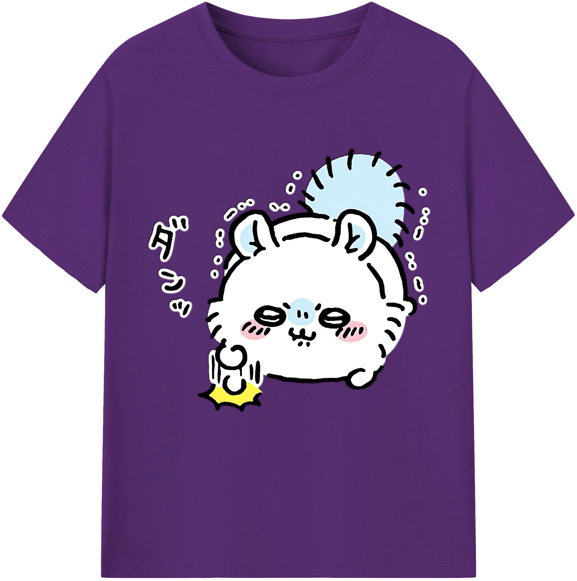 （画像用） ちいかわ モモンガ Chii-kawa Momonga 綿100％半袖Tシャツ（フロントプリント）