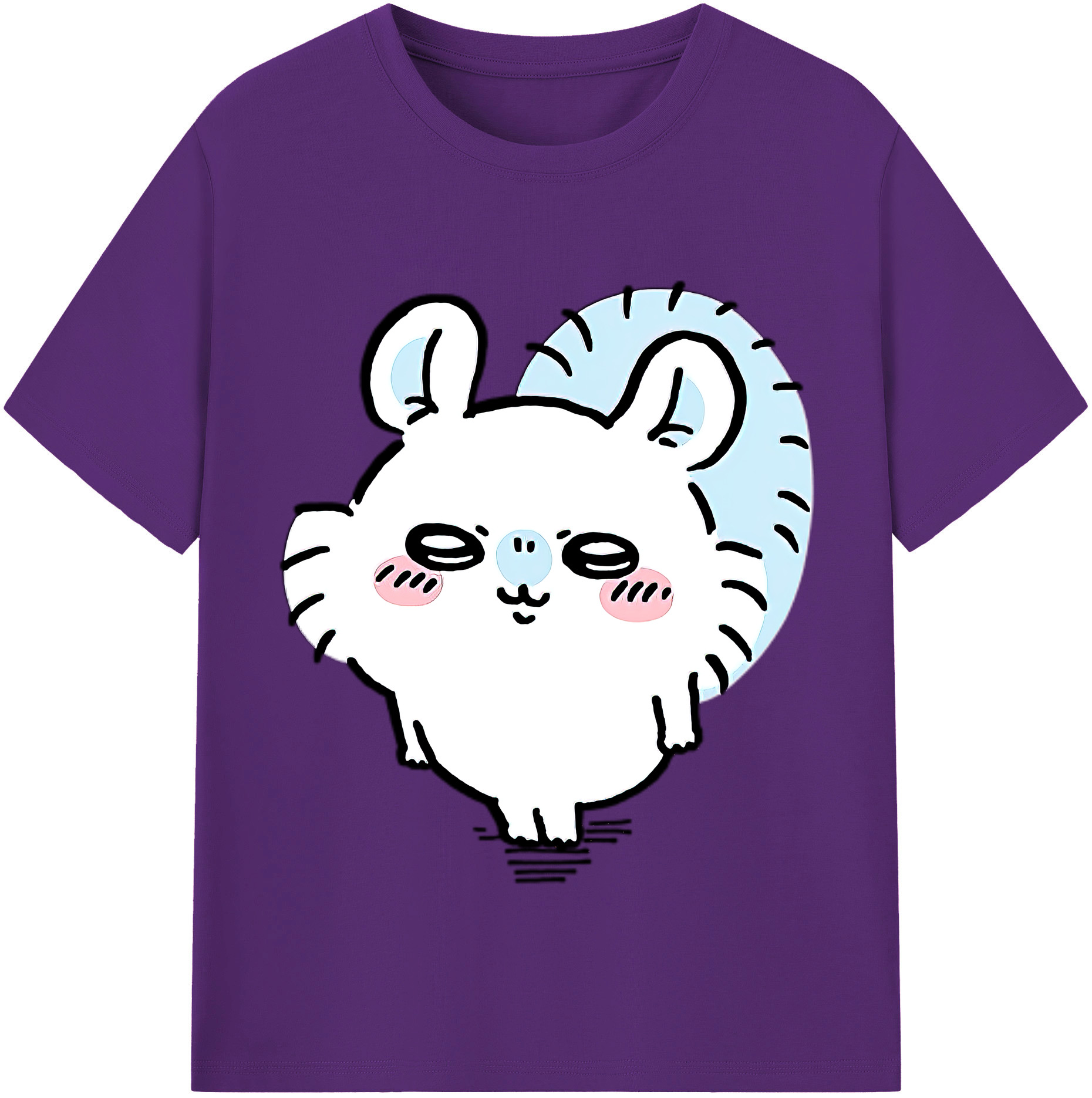 （画像用） ちいかわ モモンガ Chii-kawa Momonga 綿100％半袖Tシャツ（フロントプリント）