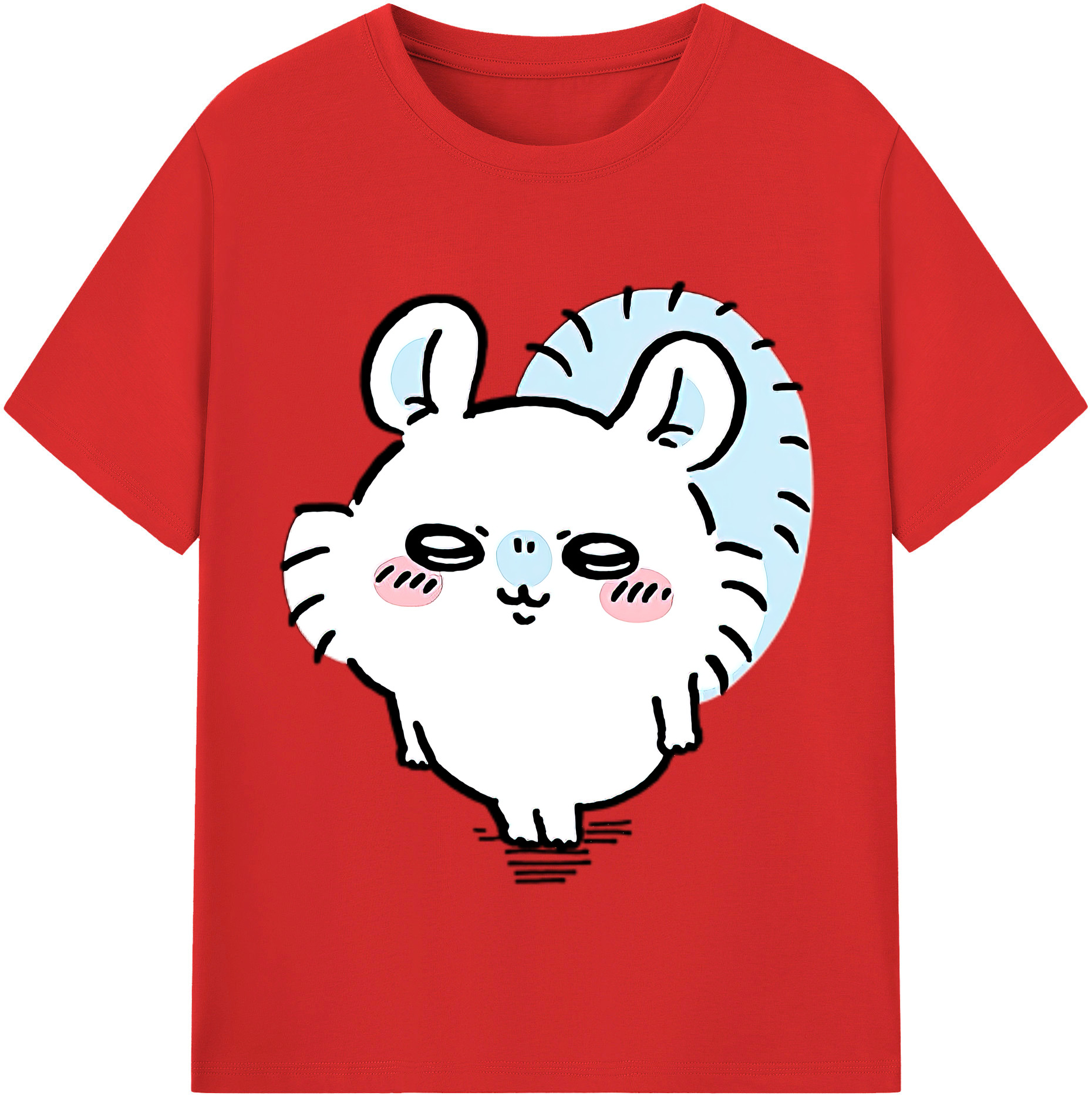 （画像用） ちいかわ モモンガ Chii-kawa Momonga 綿100％半袖Tシャツ（フロントプリント）