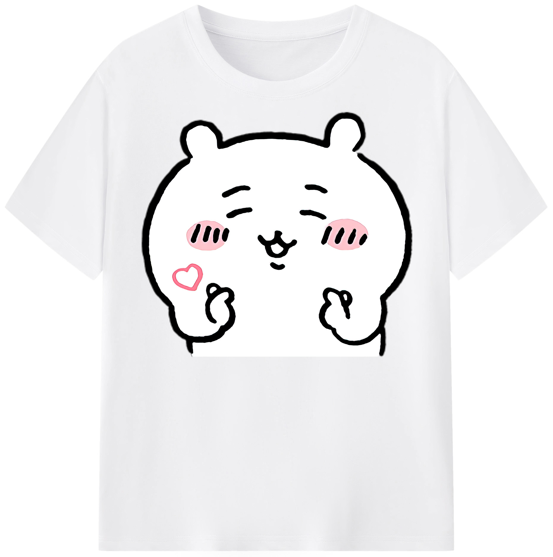 （画像用） ちいかわ ちいかわ Chii-kawa chiikawa 綿100％半袖Tシャツ（フロントプリント）