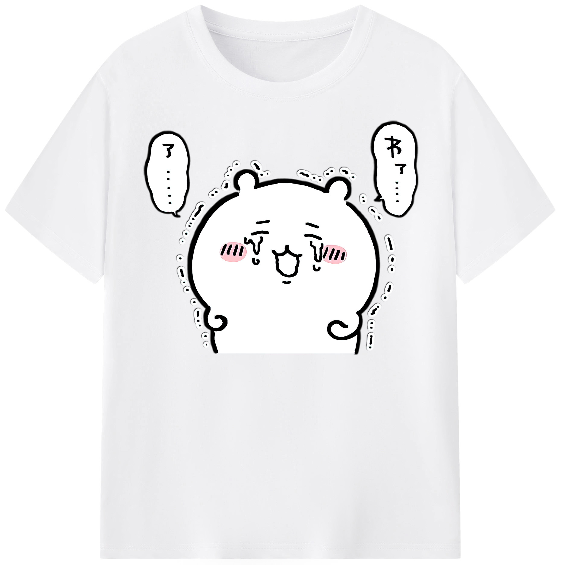 （画像用） ちいかわ ちいかわ Chii-kawa chiikawa 綿100％半袖Tシャツ（フロントプリント）