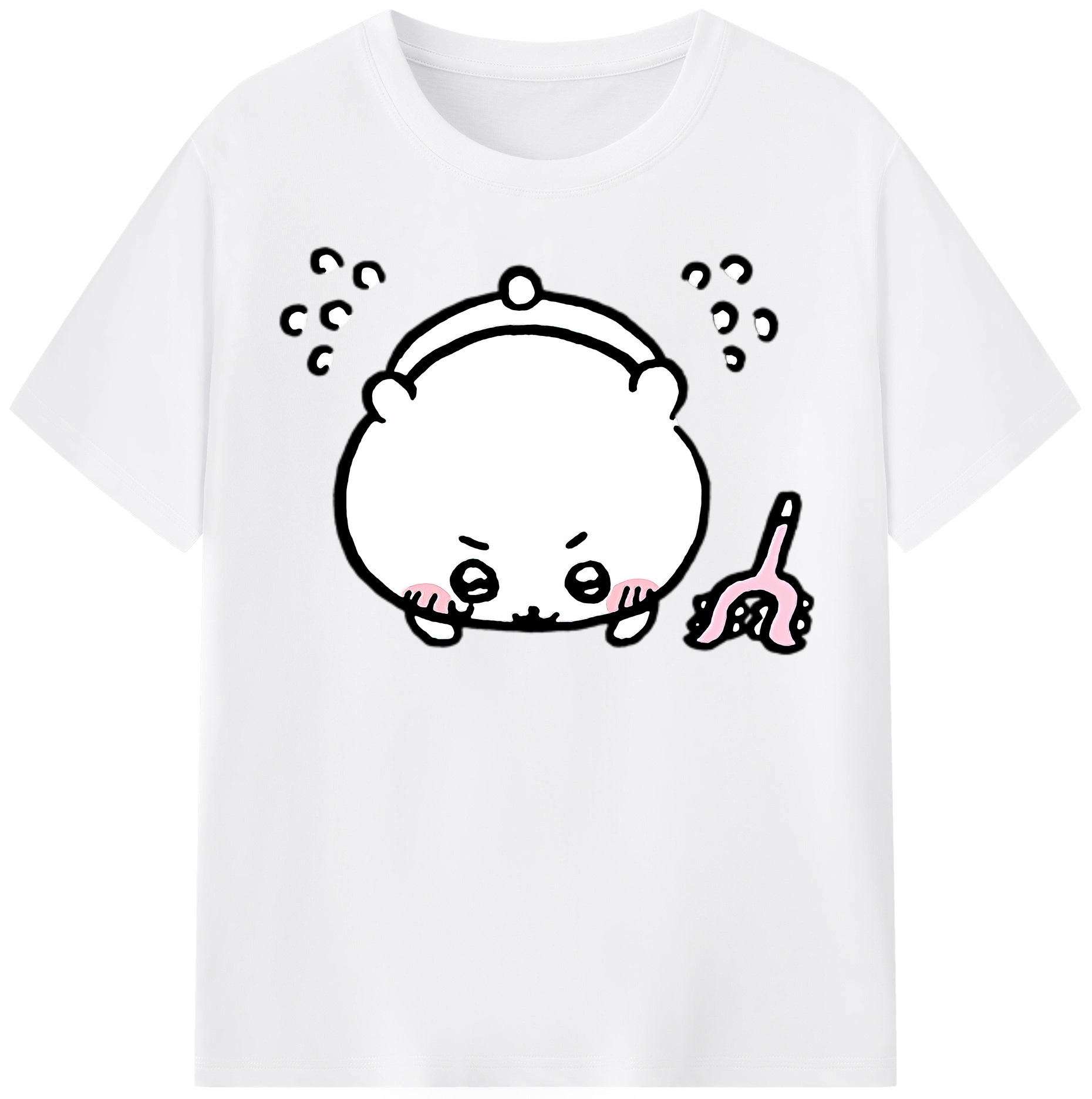 （画像用） ちいかわ ちいかわ Chii-kawa chiikawa 綿100％半袖Tシャツ（フロントプリント）