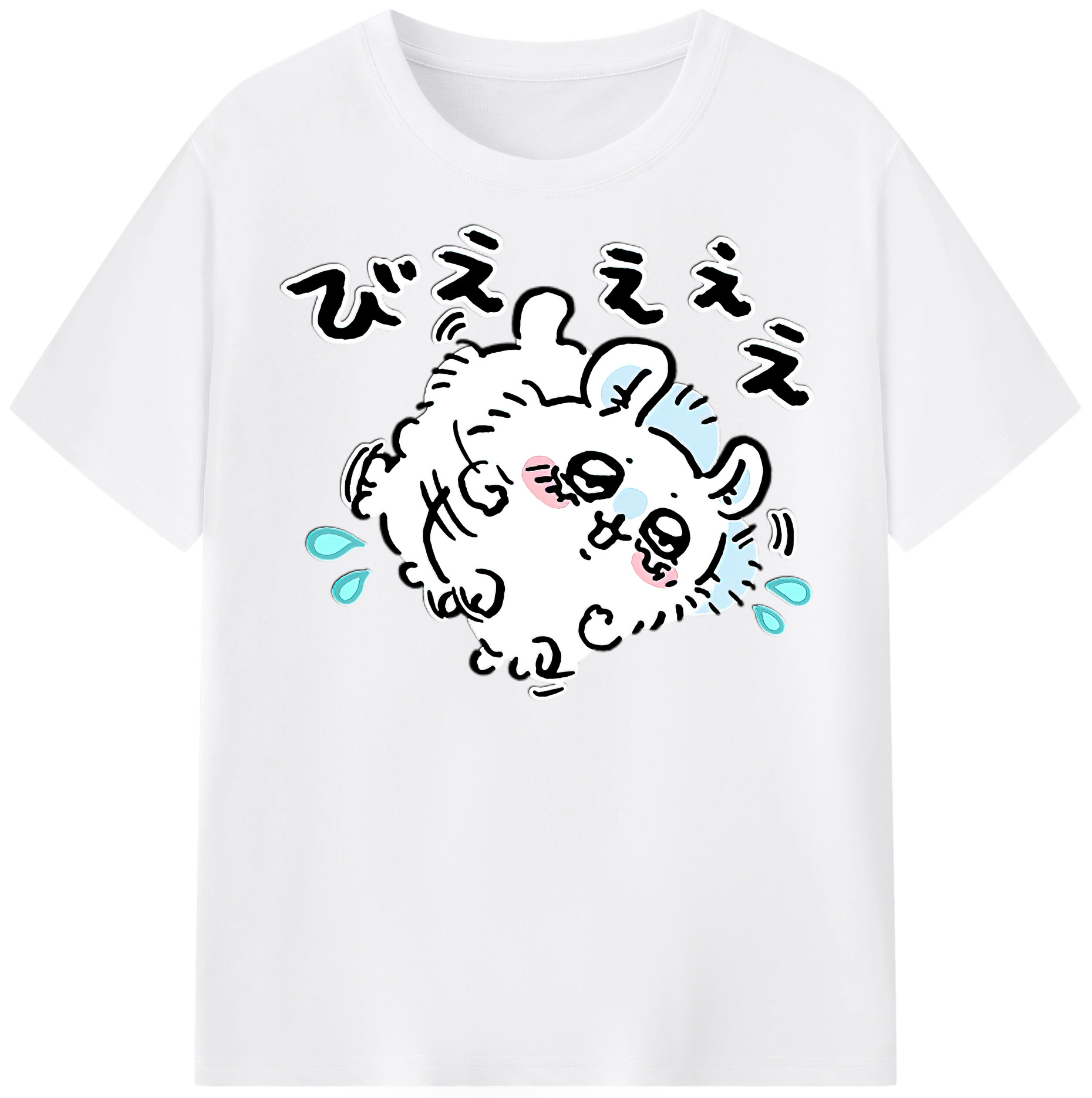 （画像用） ちいかわ モモンガ Chii-kawa Momonga 綿100％半袖Tシャツ（フロントプリント）