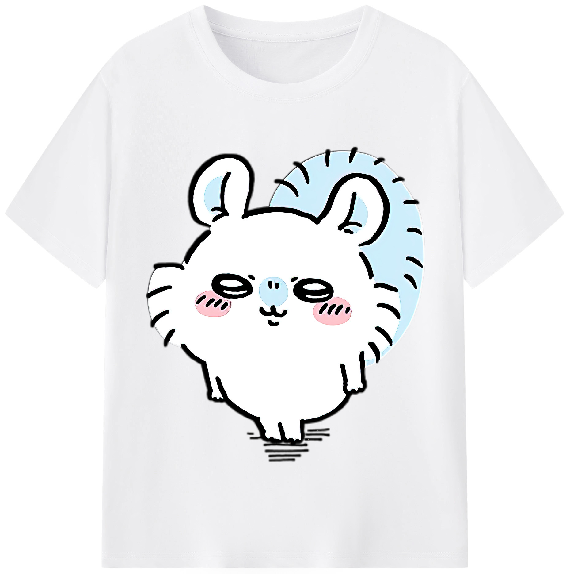 （画像用） ちいかわ モモンガ Chii-kawa Momonga 綿100％半袖Tシャツ（フロントプリント）