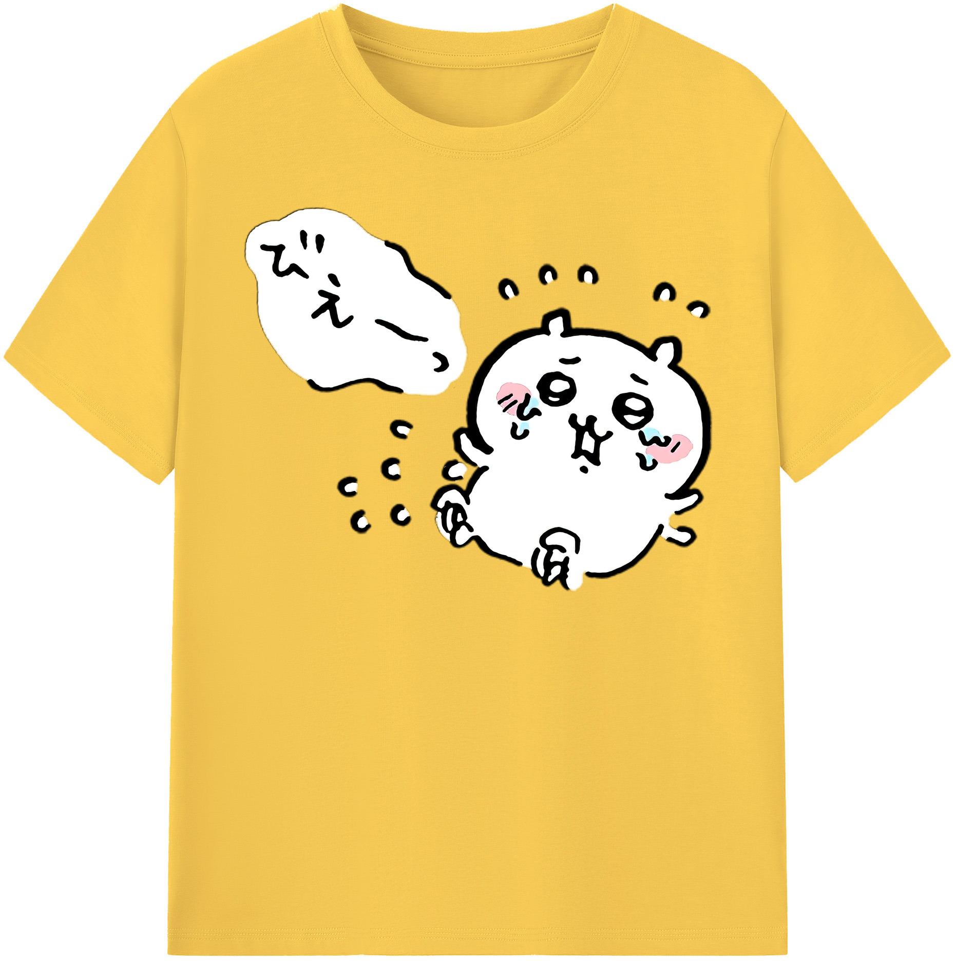 （画像用） ちいかわ ちいかわ Chii-kawa chiikawa 綿100％半袖Tシャツ（フロントプリント）