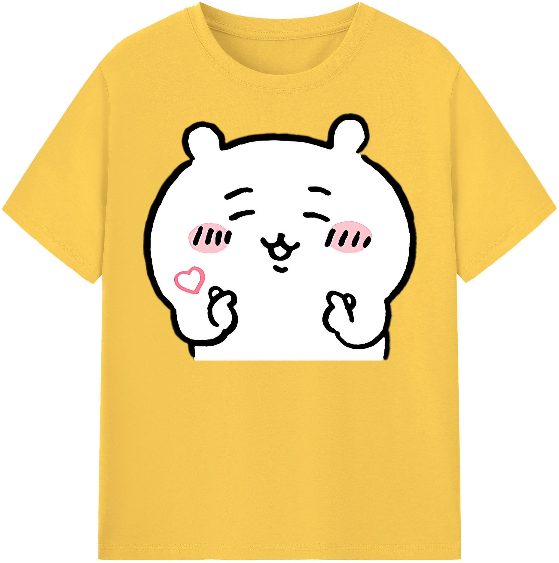（画像用） ちいかわ ちいかわ Chii-kawa chiikawa 綿100％半袖Tシャツ（フロントプリント）