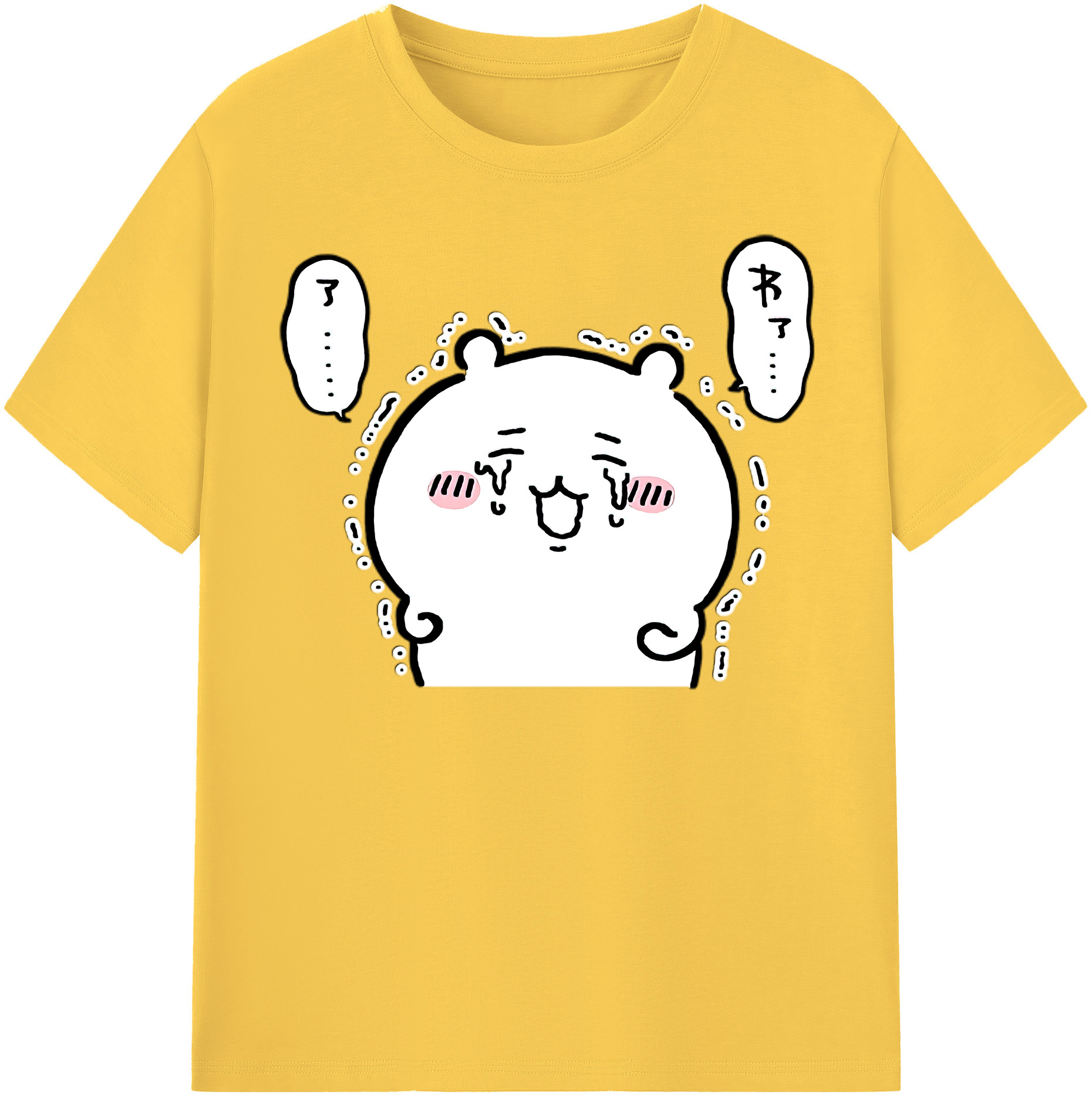 （画像用） ちいかわ ちいかわ Chii-kawa chiikawa 綿100％半袖Tシャツ（フロントプリント）