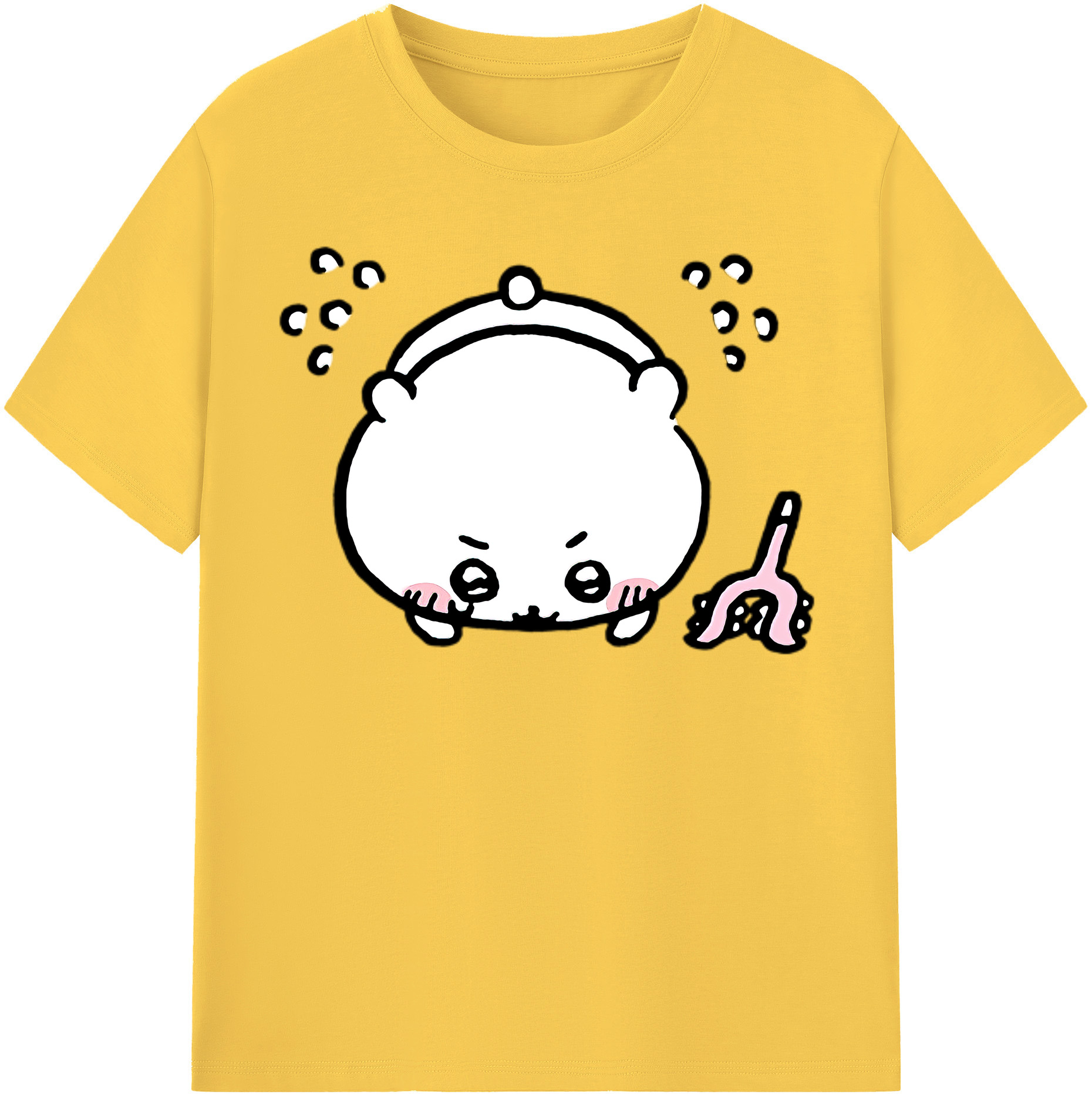 （画像用） ちいかわ ちいかわ Chii-kawa chiikawa 綿100％半袖Tシャツ（フロントプリント）