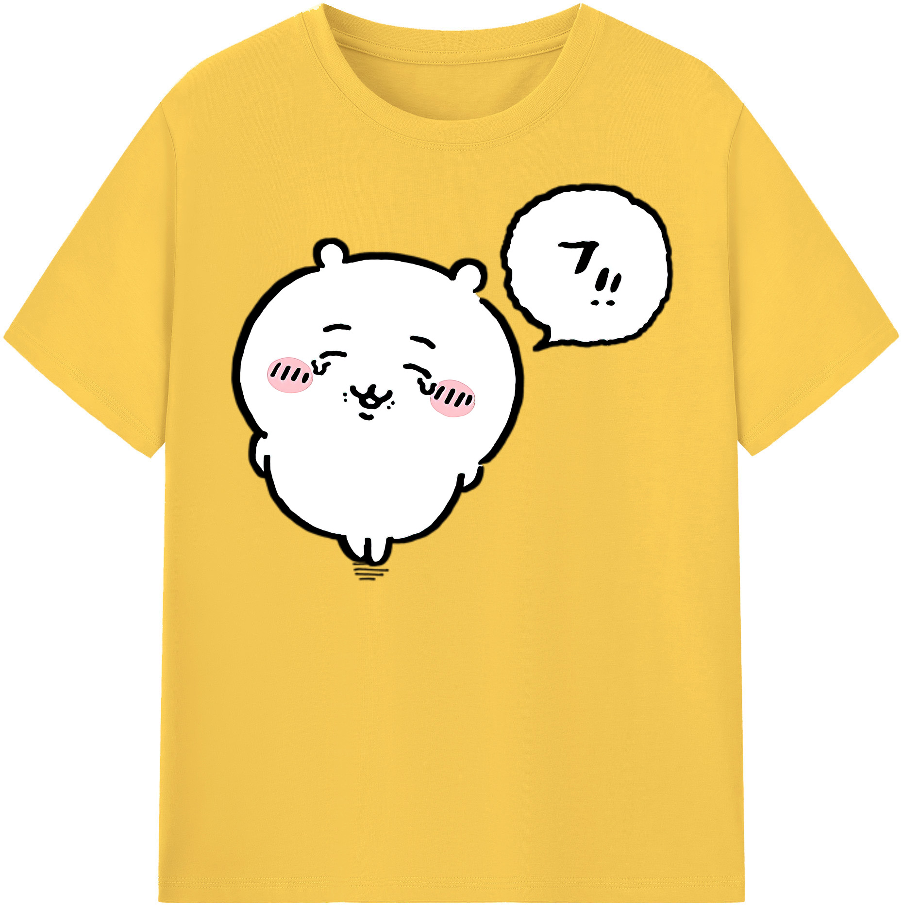 （画像用） ちいかわ ちいかわ Chii-kawa chiikawa 綿100％半袖Tシャツ（フロントプリント）