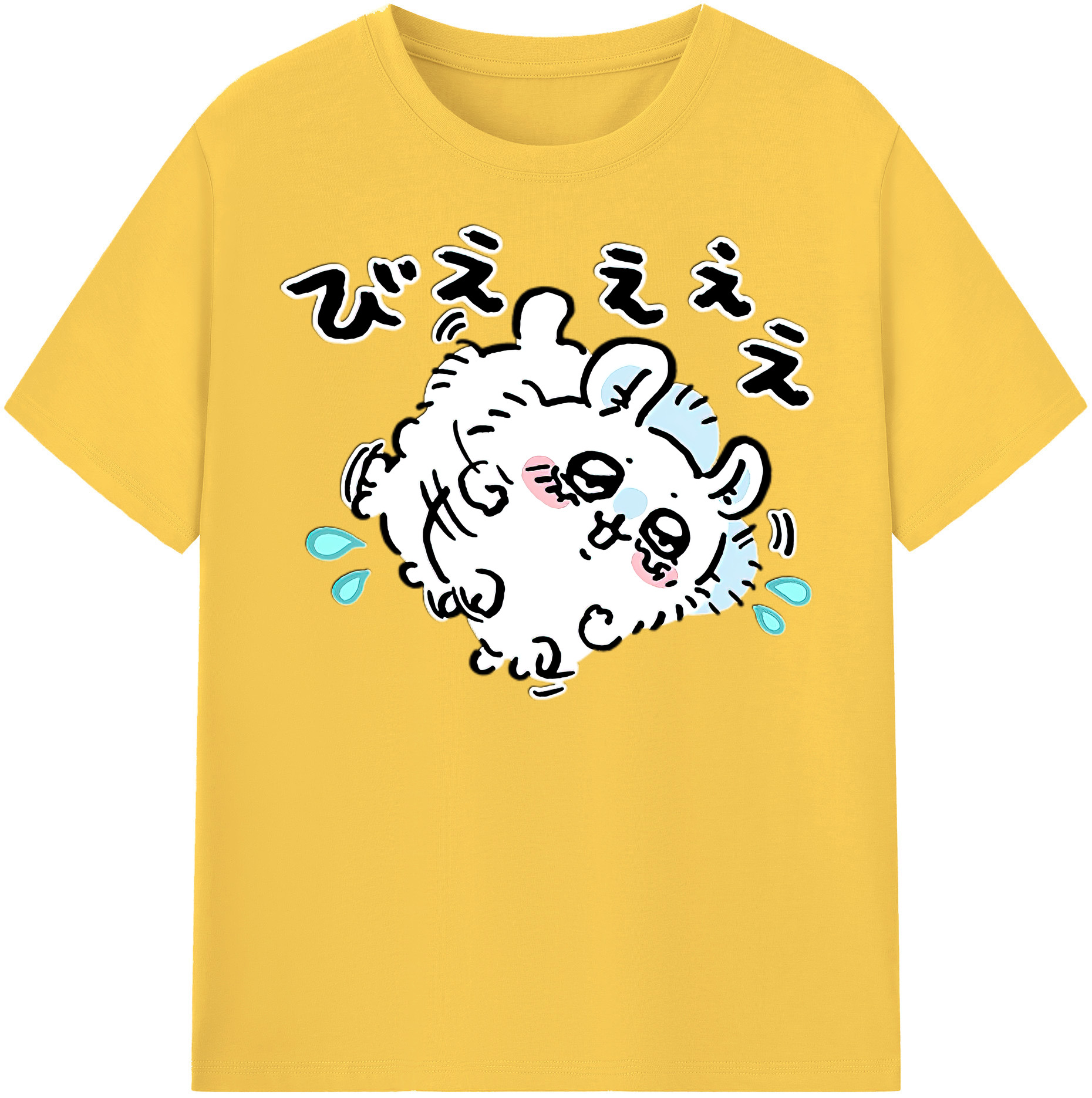 （画像用） ちいかわ モモンガ Chii-kawa Momonga 綿100％半袖Tシャツ（フロントプリント）
